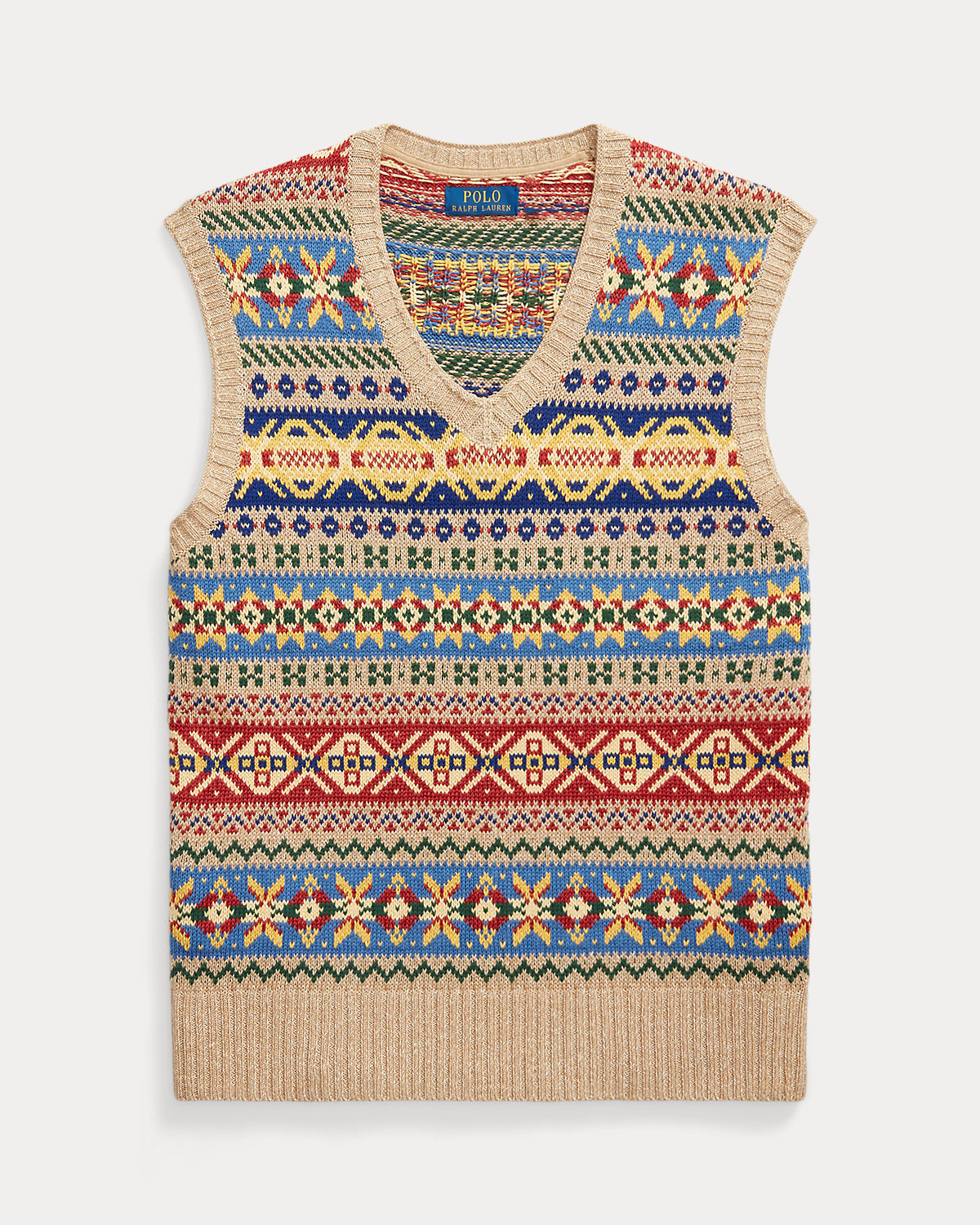 Ralph Lauren Fair Isle CottonLinen Sweater Vest