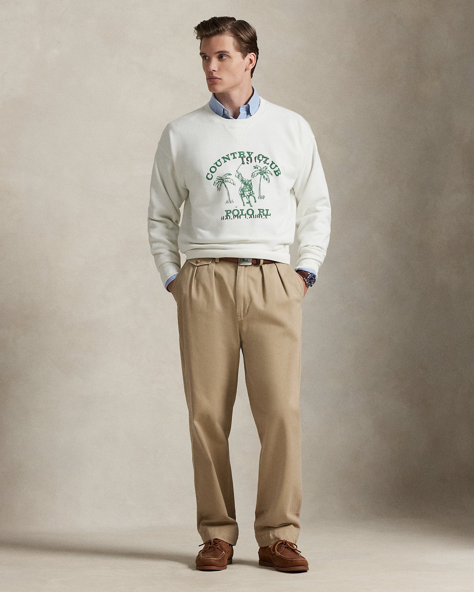 Ralph Lauren Vintage Fit Fleece Graphic Sweatshirt
