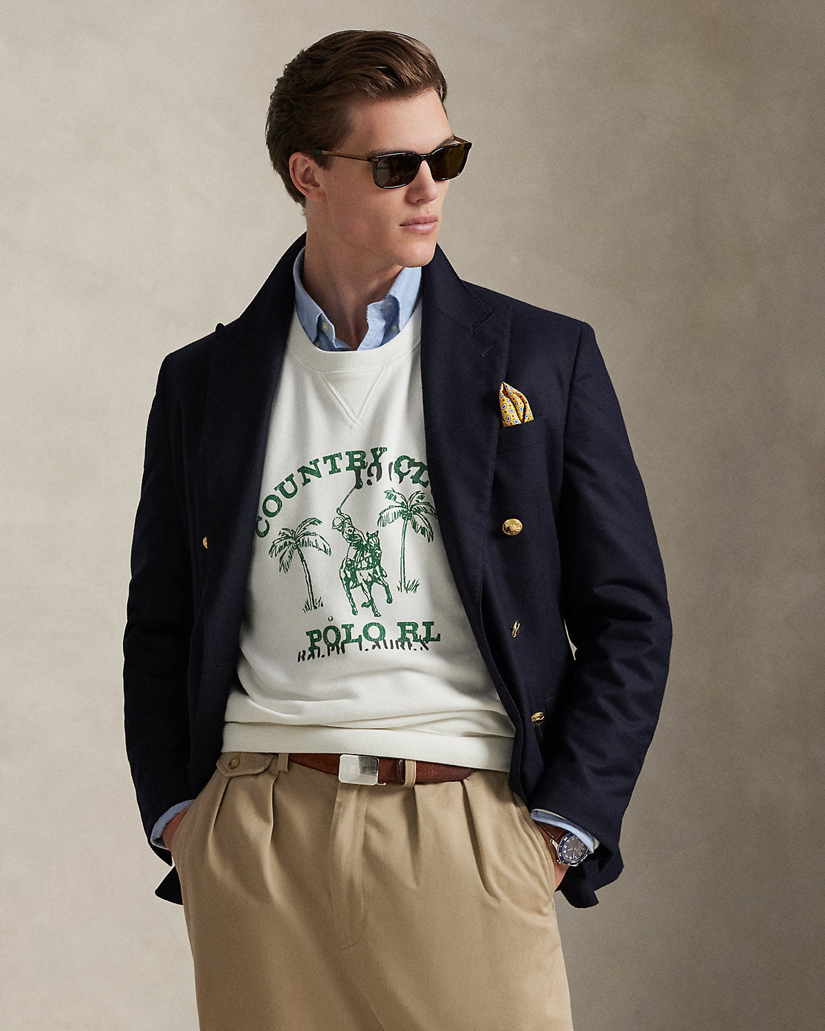 Ralph Lauren Vintage Fit Fleece Graphic Sweatshirt