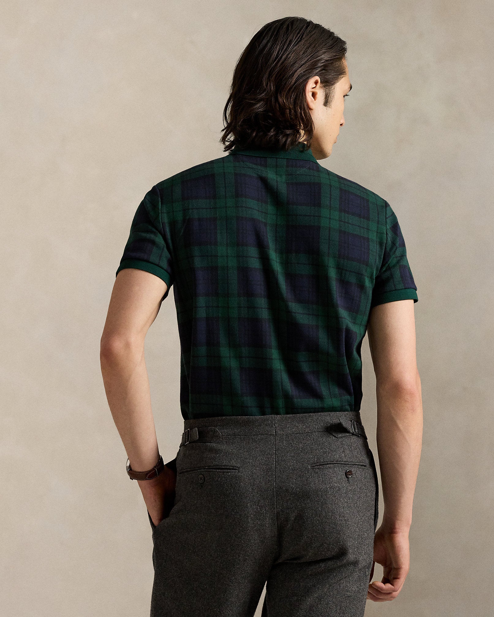 Ralph Lauren Classic Fit Plaid Jacquard Polo Shirt