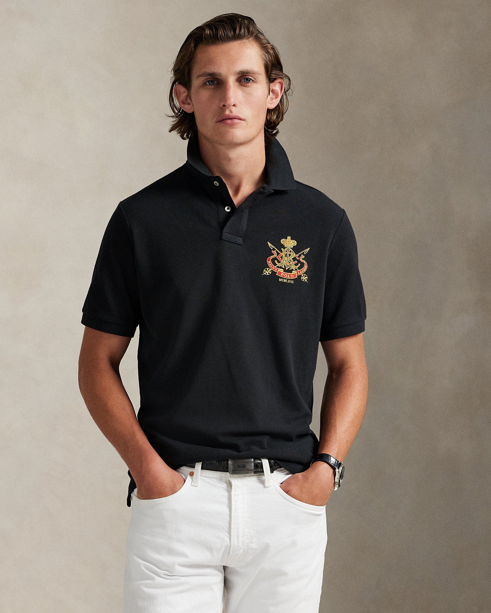 Ralph Lauren Classic Fit Crest Mesh Polo Shirt