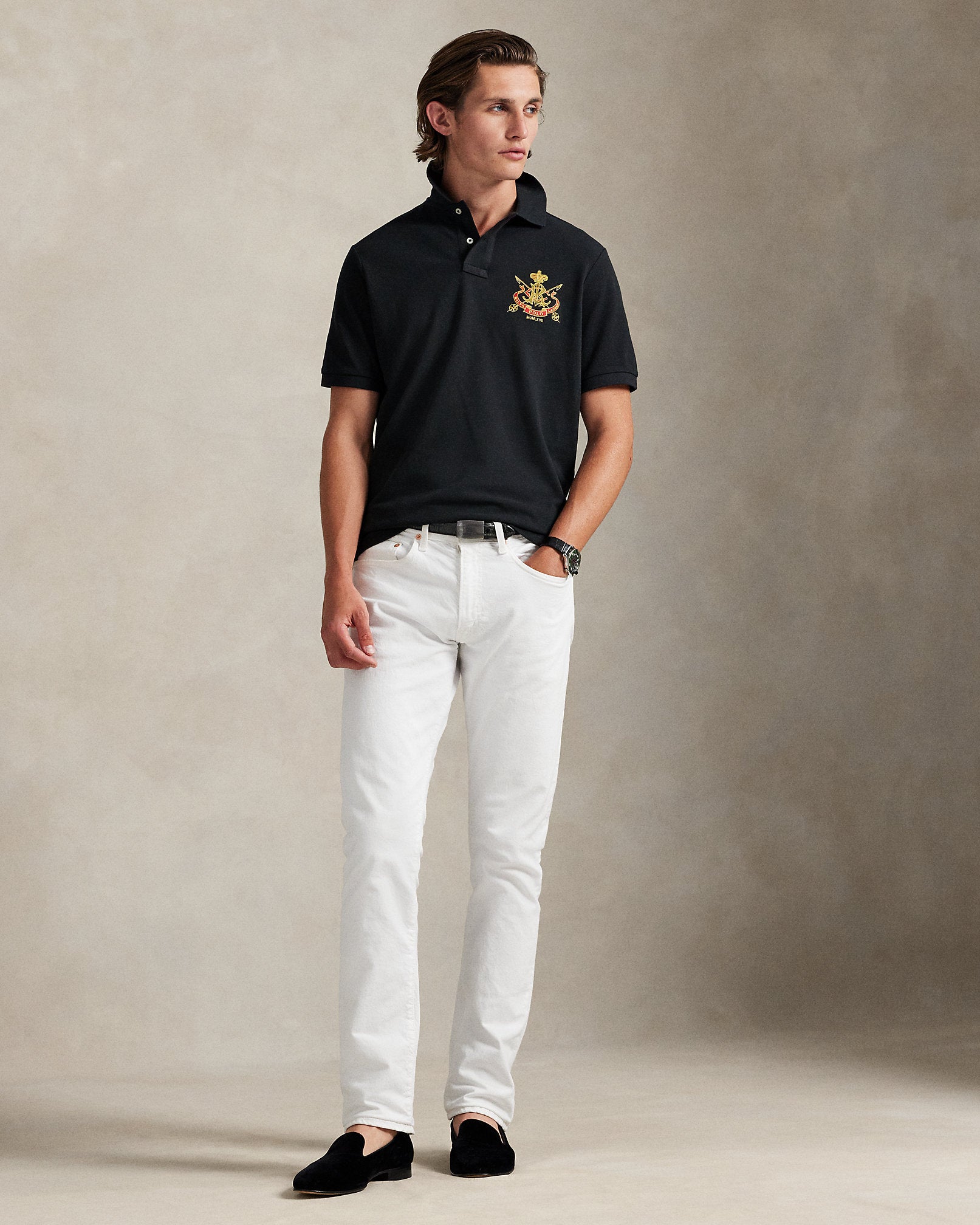 Ralph Lauren Classic Fit Crest Mesh Polo Shirt