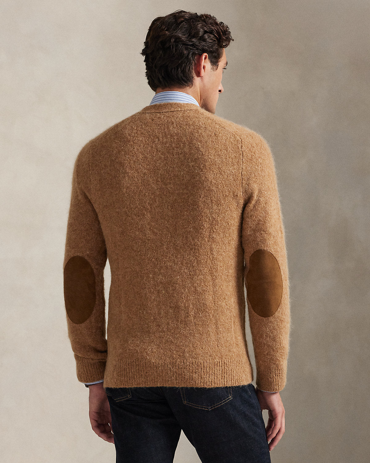Ralph Lauren SuedePatch WoolBlend Cardigan