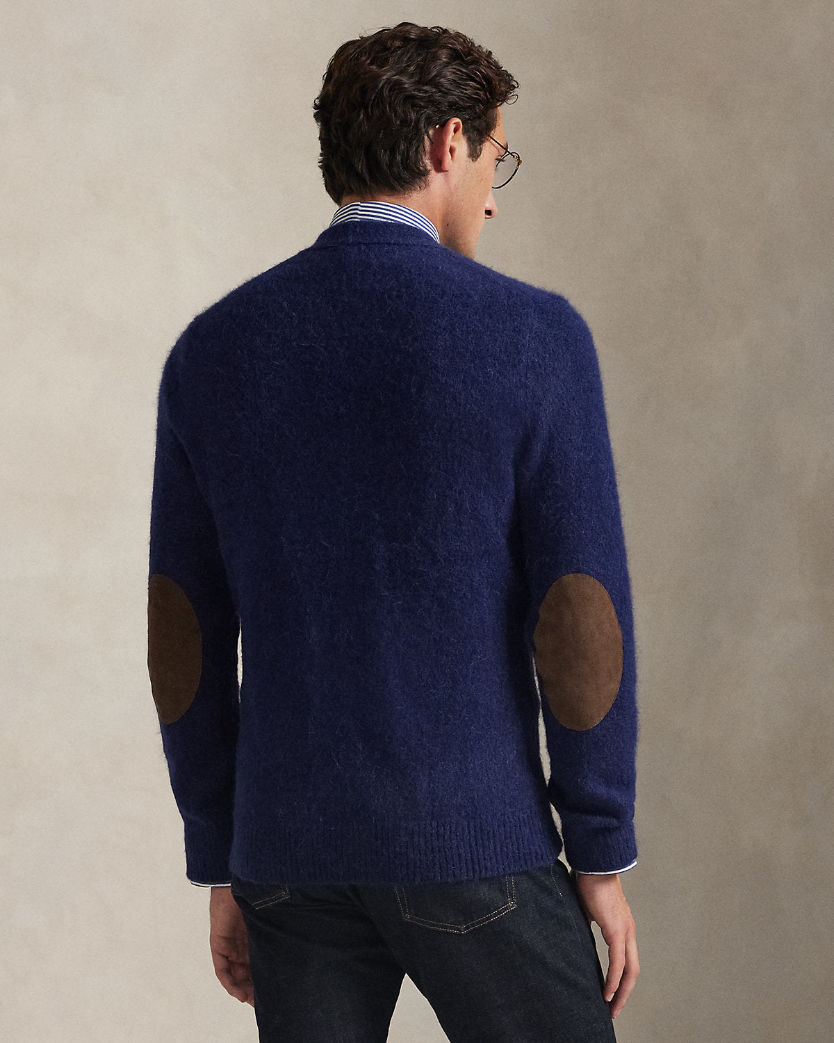 Ralph Lauren SuedePatch WoolBlend Cardigan