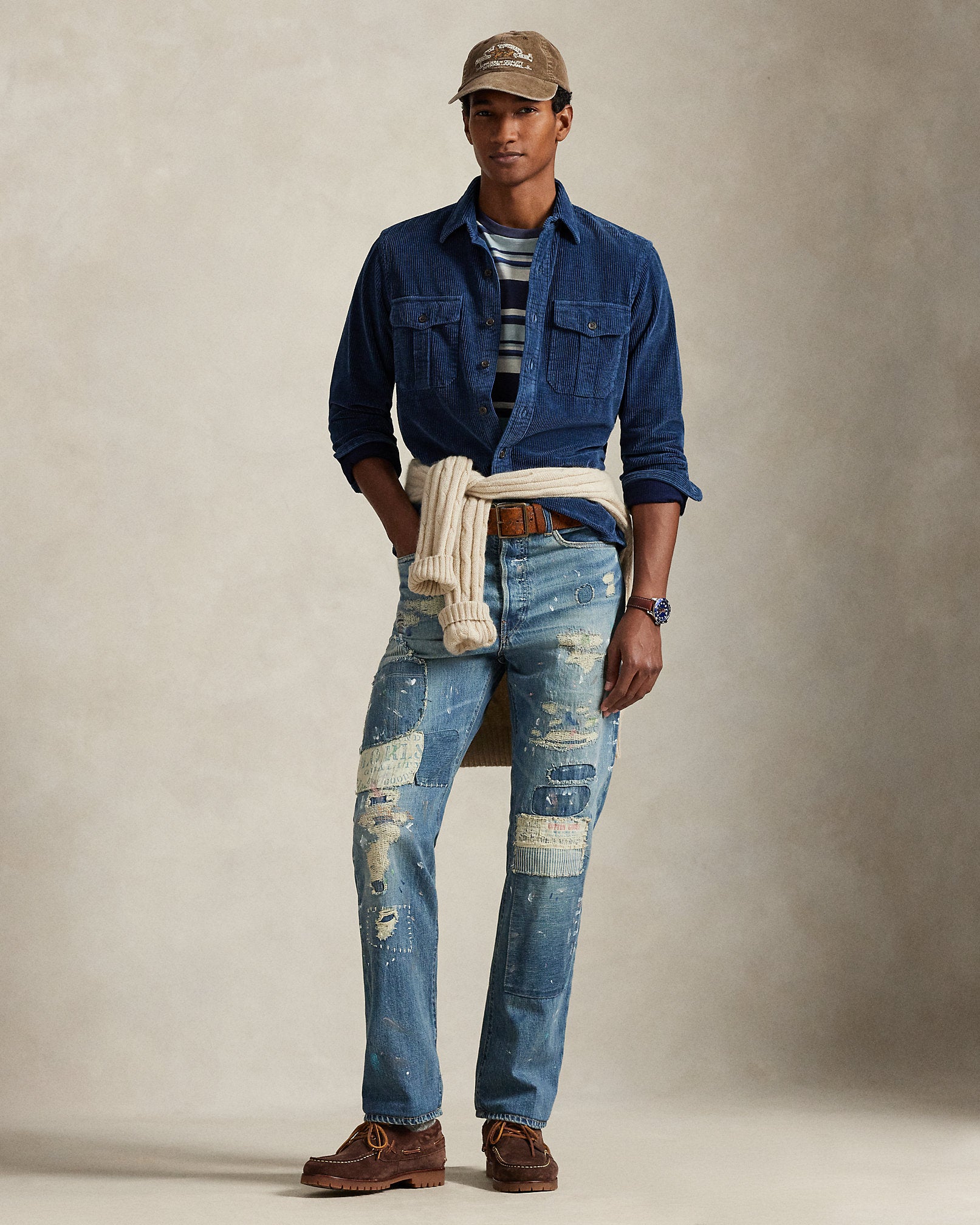 Ralph Lauren Heritage Straight Distressed Jean