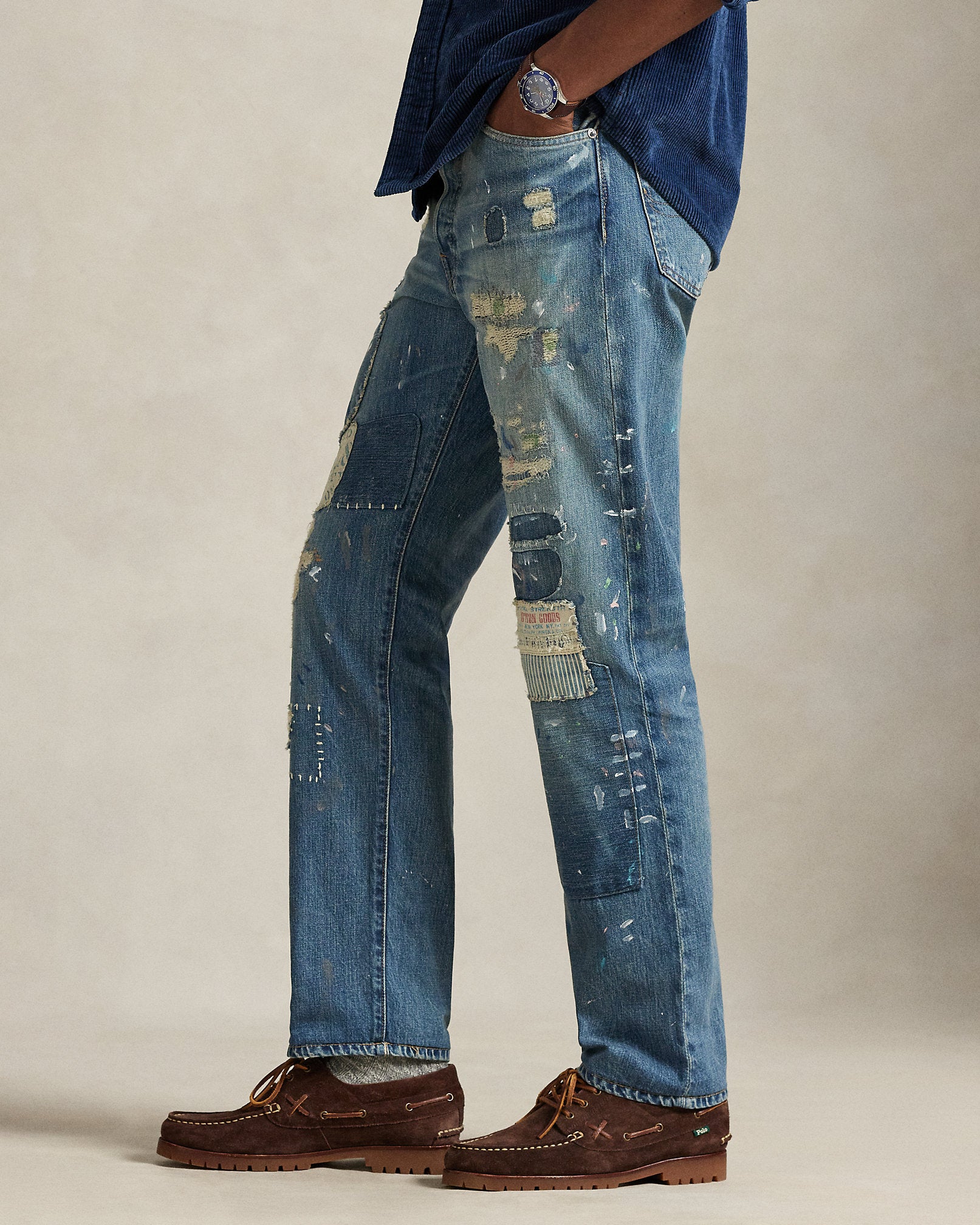 Ralph Lauren Heritage Straight Distressed Jean