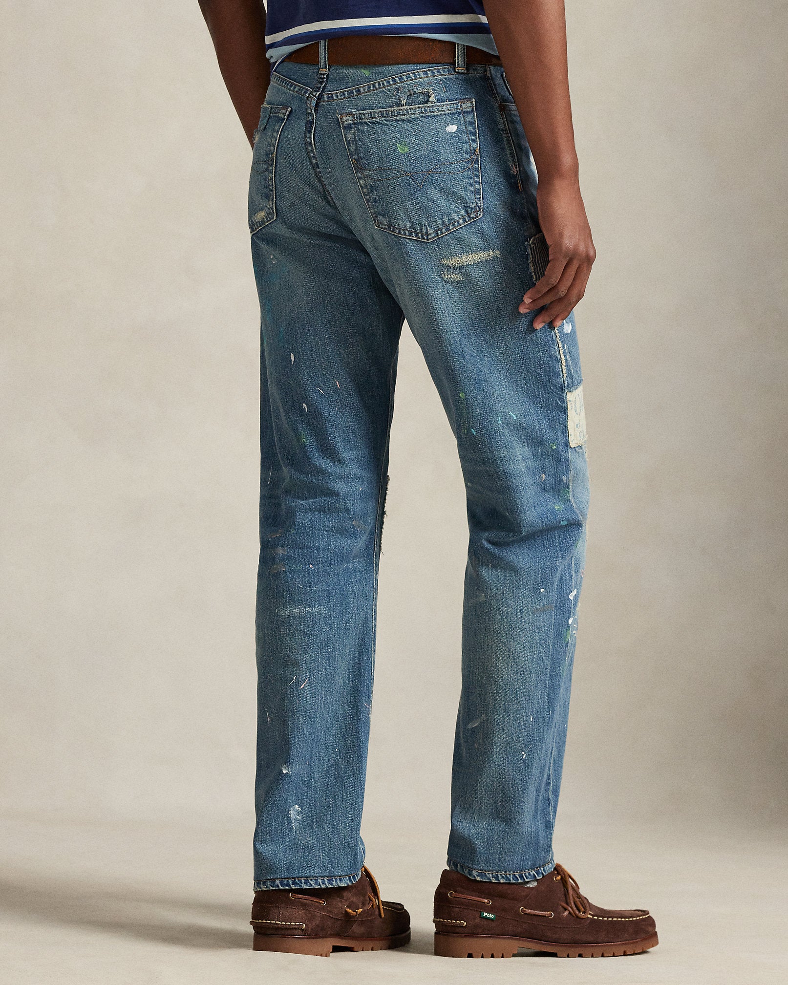 Ralph Lauren Heritage Straight Distressed Jean
