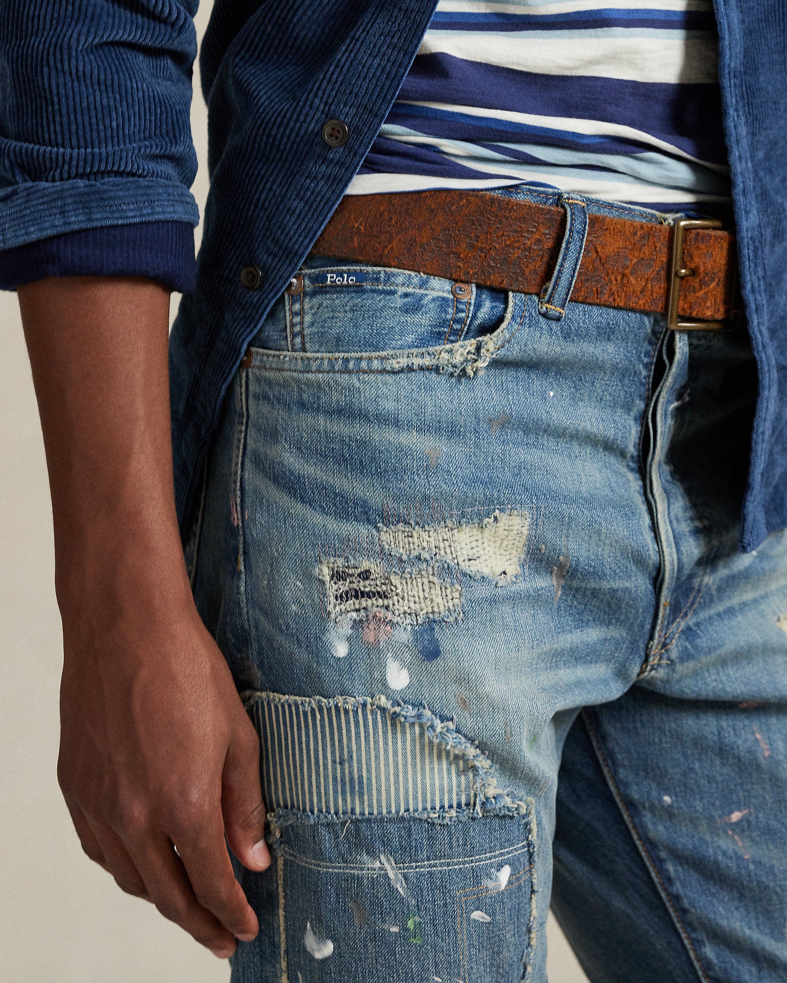 Ralph Lauren Heritage Straight Distressed Jean