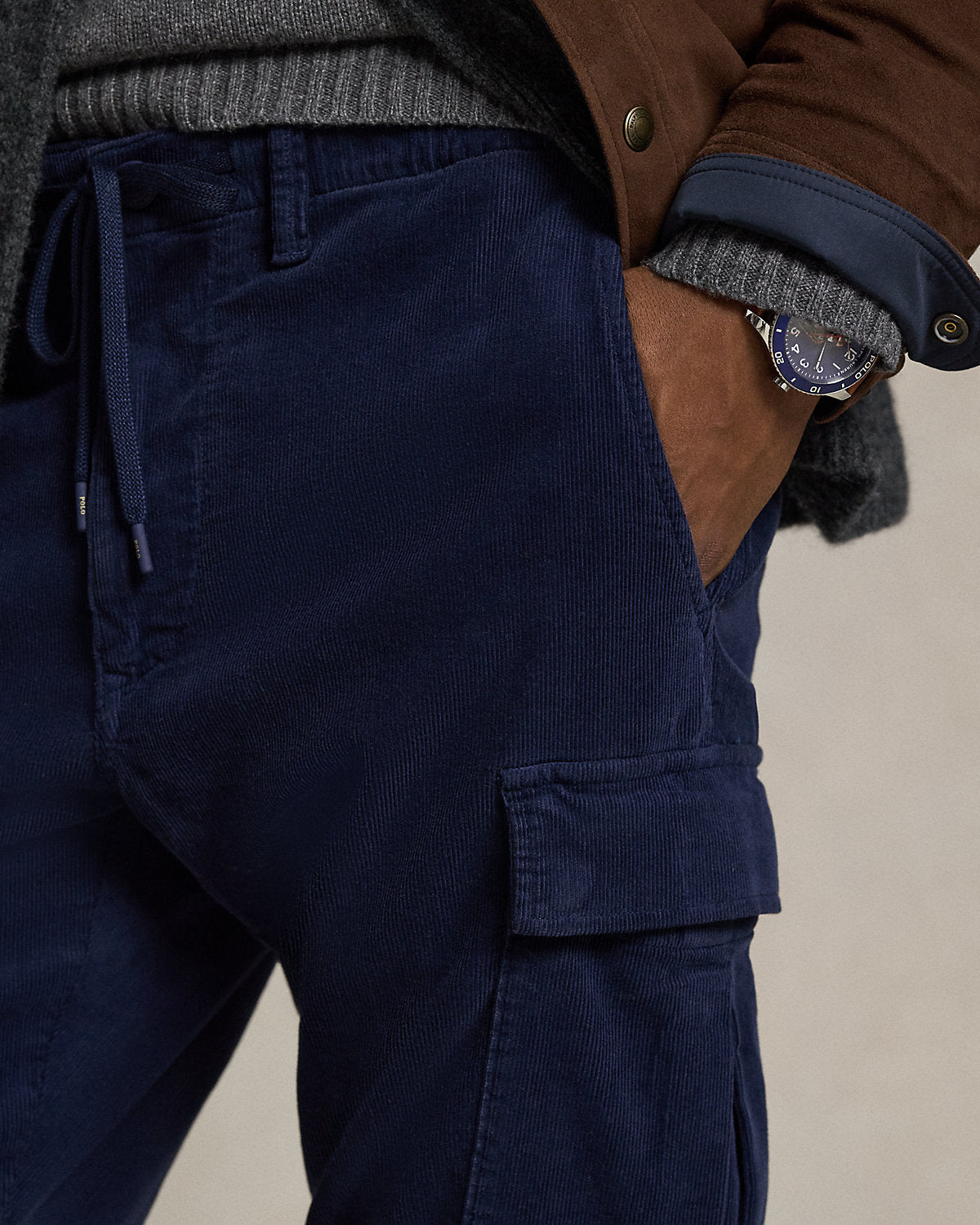 Ralph Lauren Slim Fit Stretch Corduroy Cargo Pant