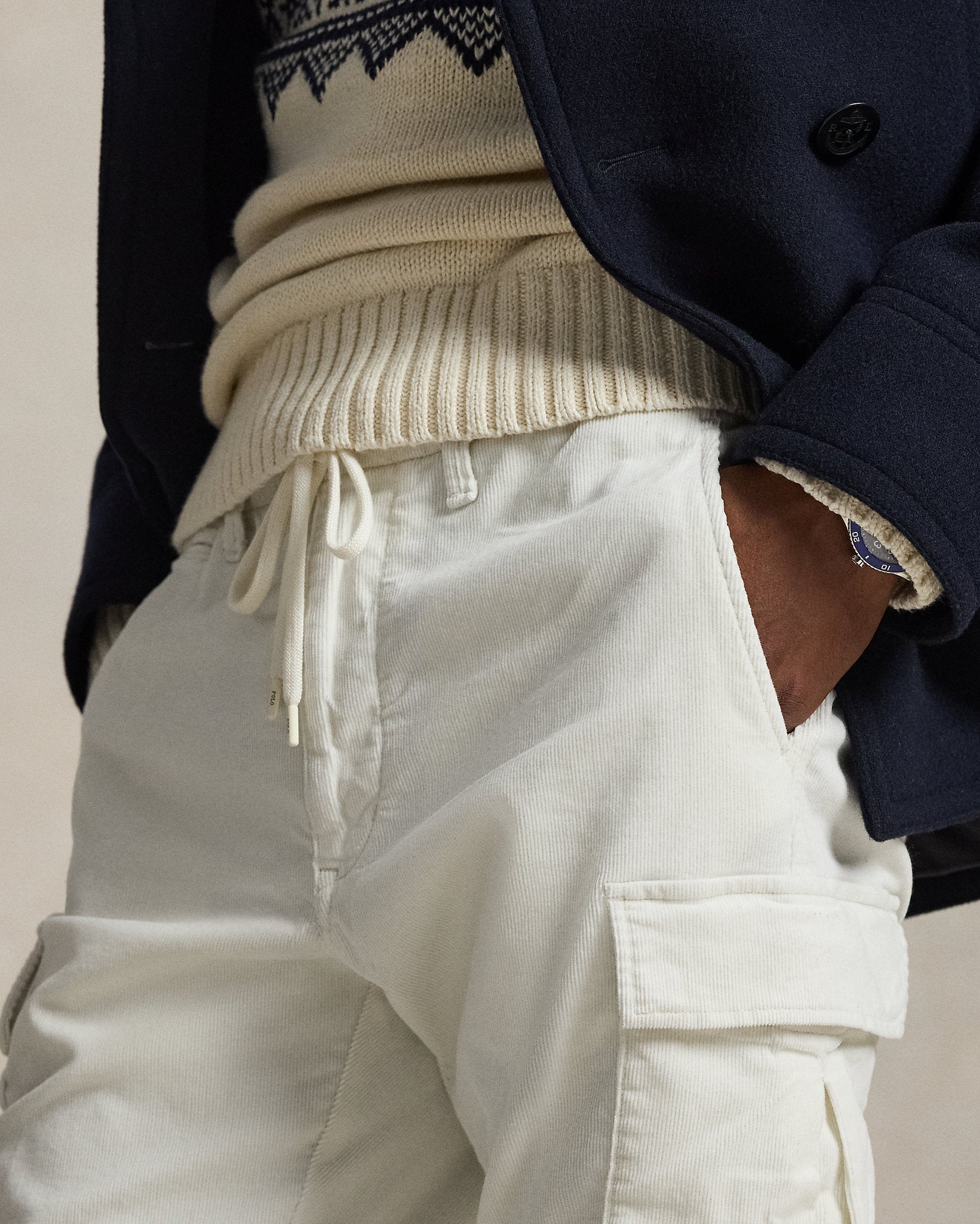 Ralph Lauren Slim Fit Stretch Corduroy Cargo Pant