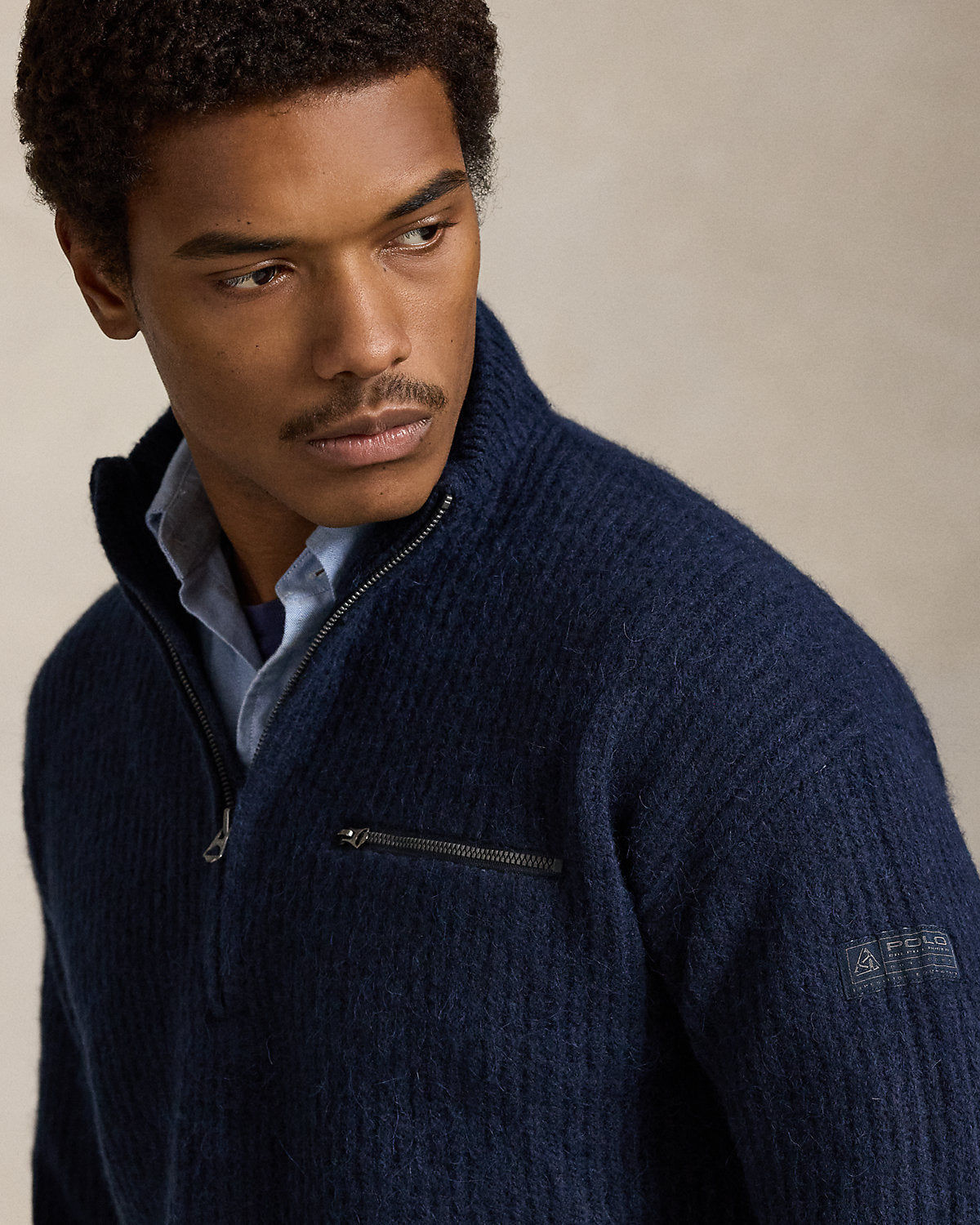 Ralph Lauren QuarterZip Mockneck Sweater