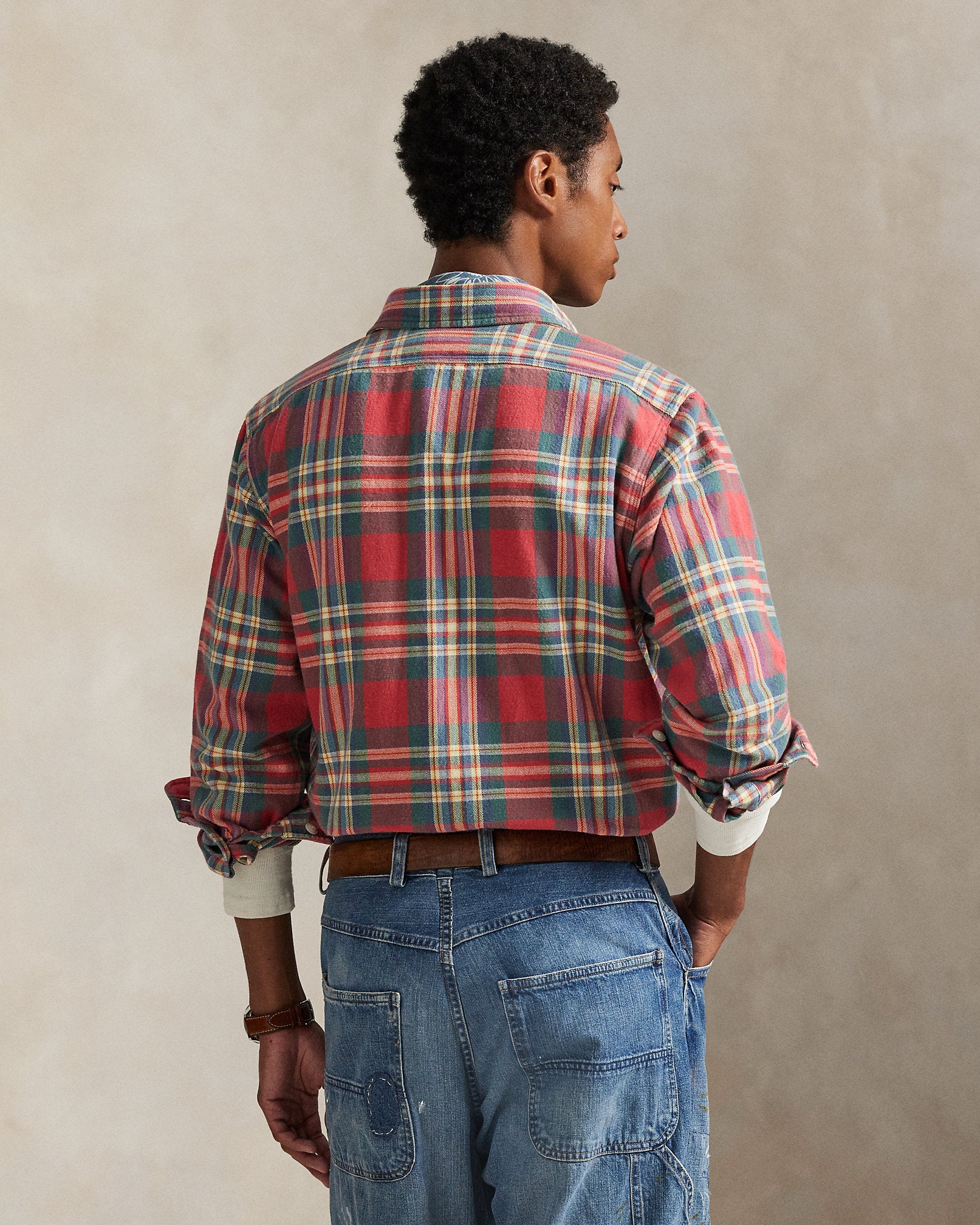 Ralph Lauren Classic Fit Plaid Flannel Workshirt