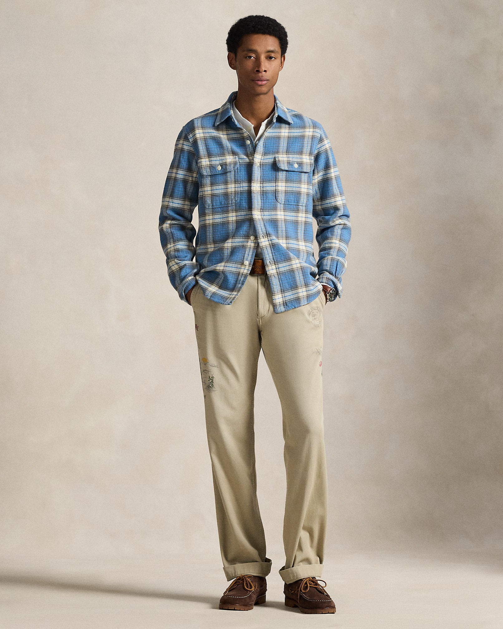 Ralph Lauren Classic Fit Plaid Flannel Workshirt