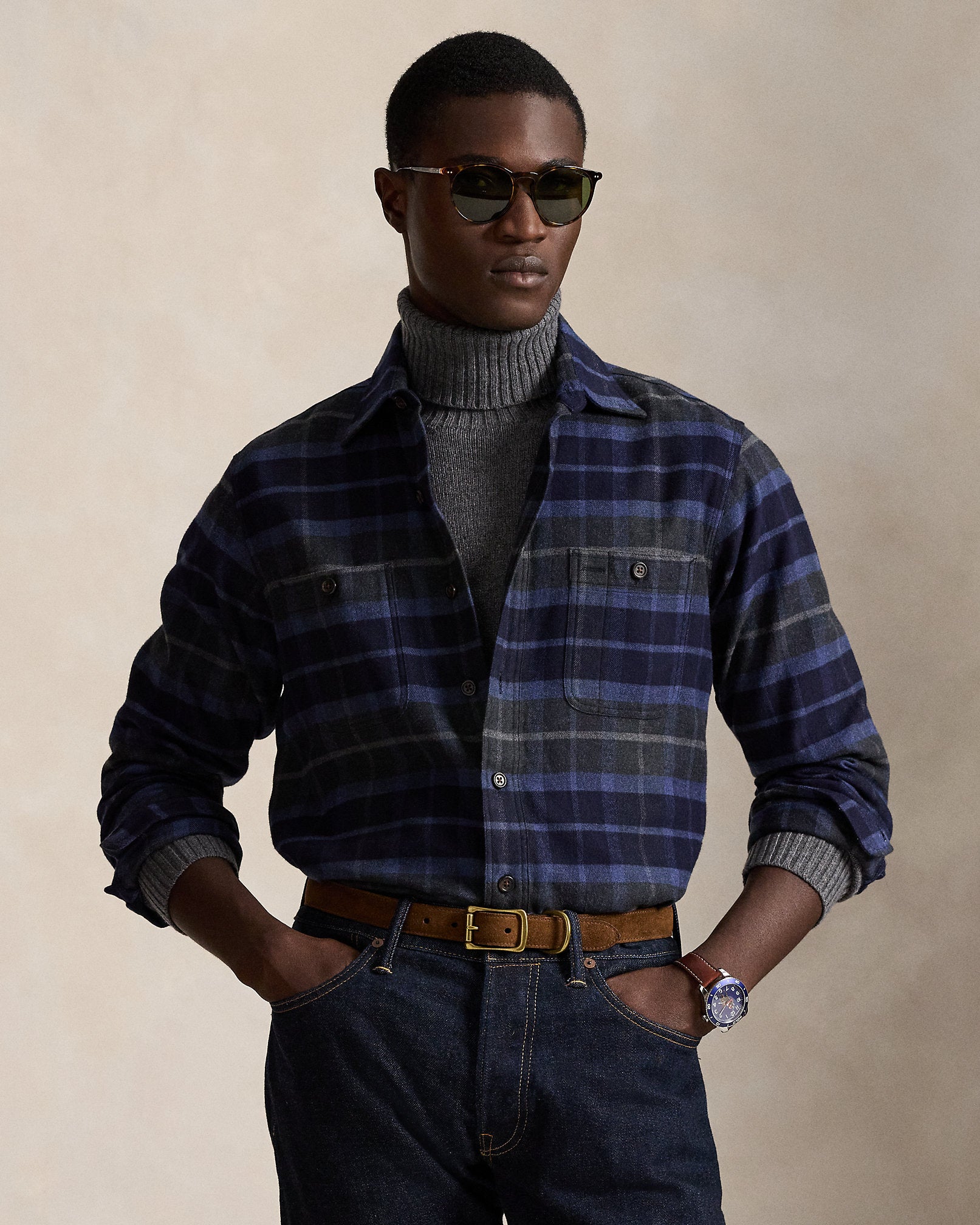 Ralph Lauren Classic Fit Plaid Twill Workshirt