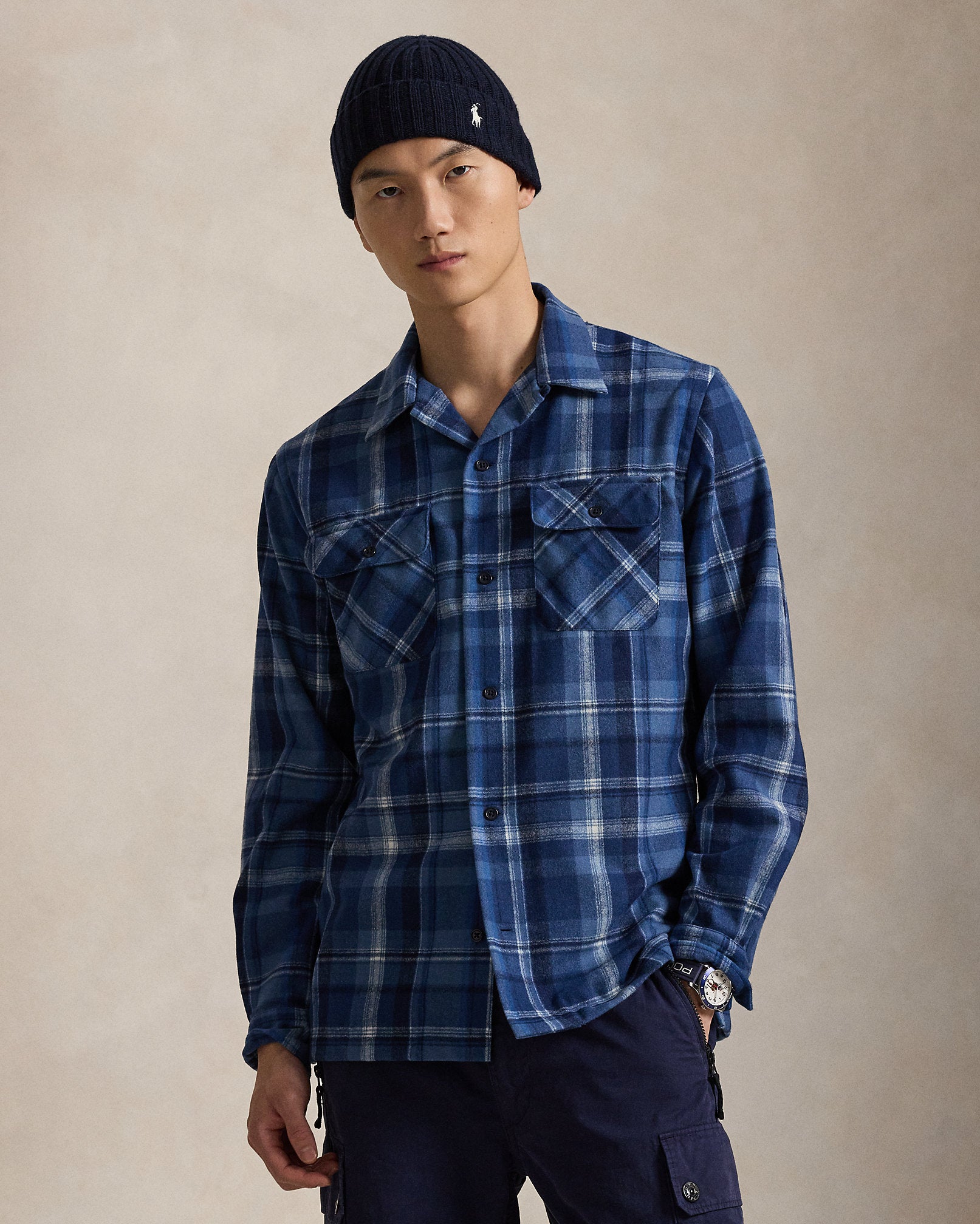 Ralph Lauren Classic Fit Plaid Wool Shirt