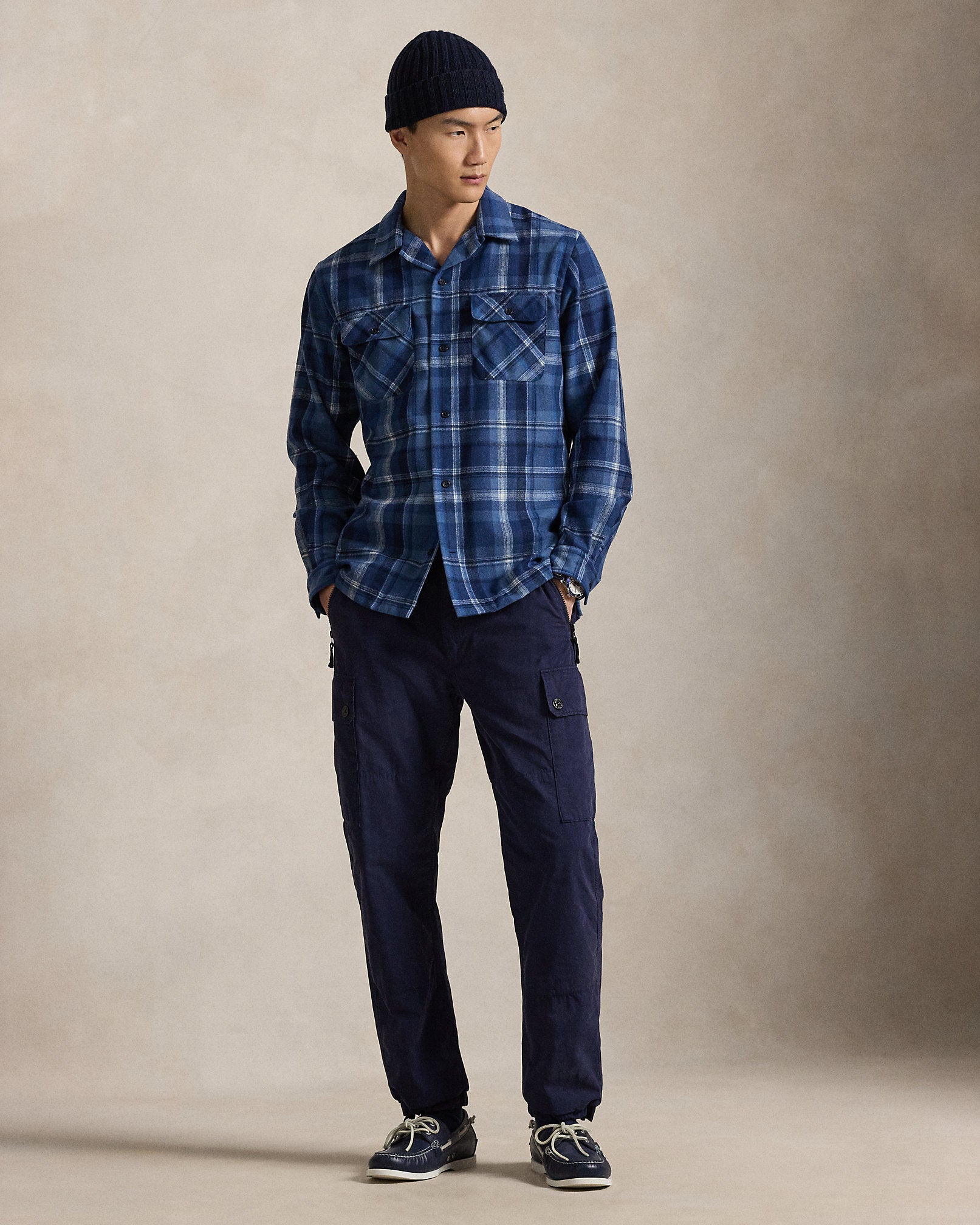 Ralph Lauren Classic Fit Plaid Wool Shirt