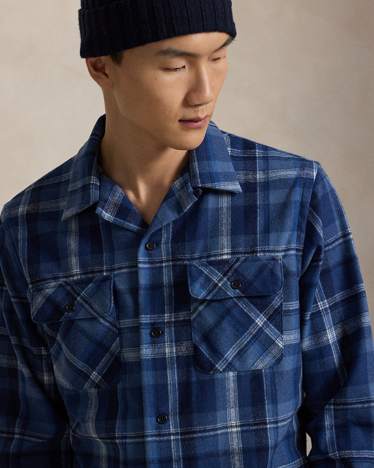 Ralph Lauren Classic Fit Plaid Wool Shirt