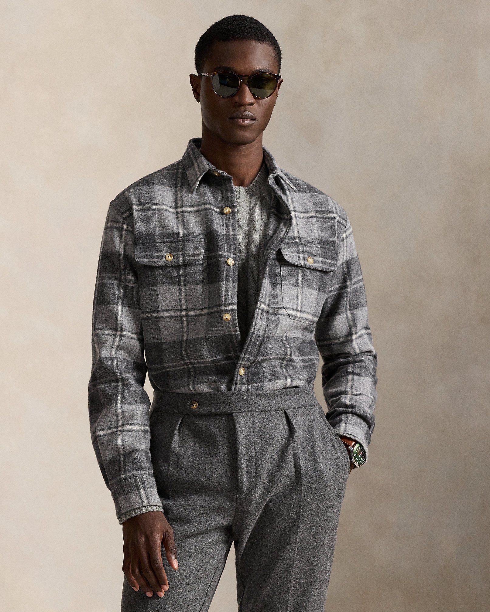 Ralph Lauren Classic Fit Plaid Wool Workshirt