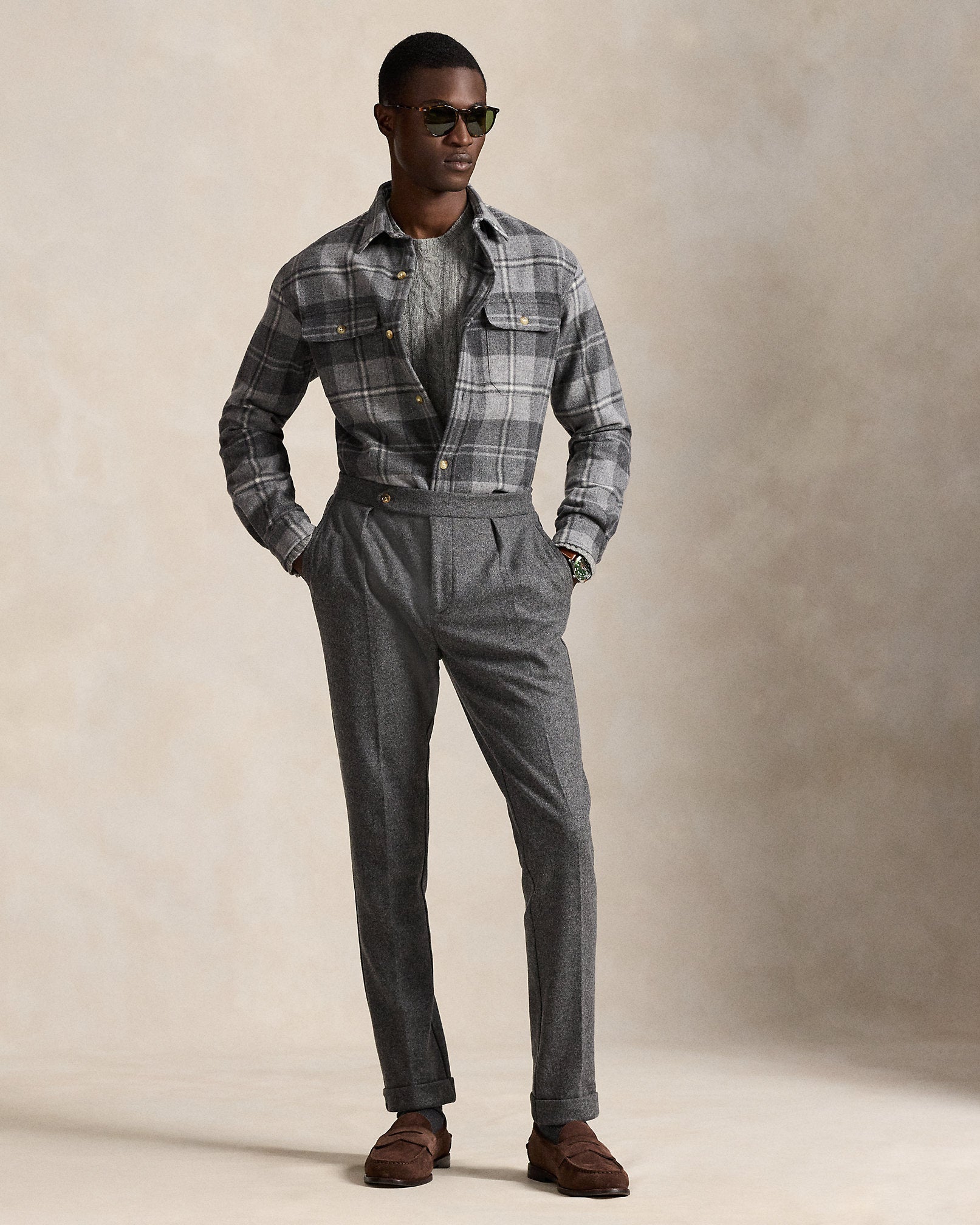 Ralph Lauren Classic Fit Plaid Wool Workshirt