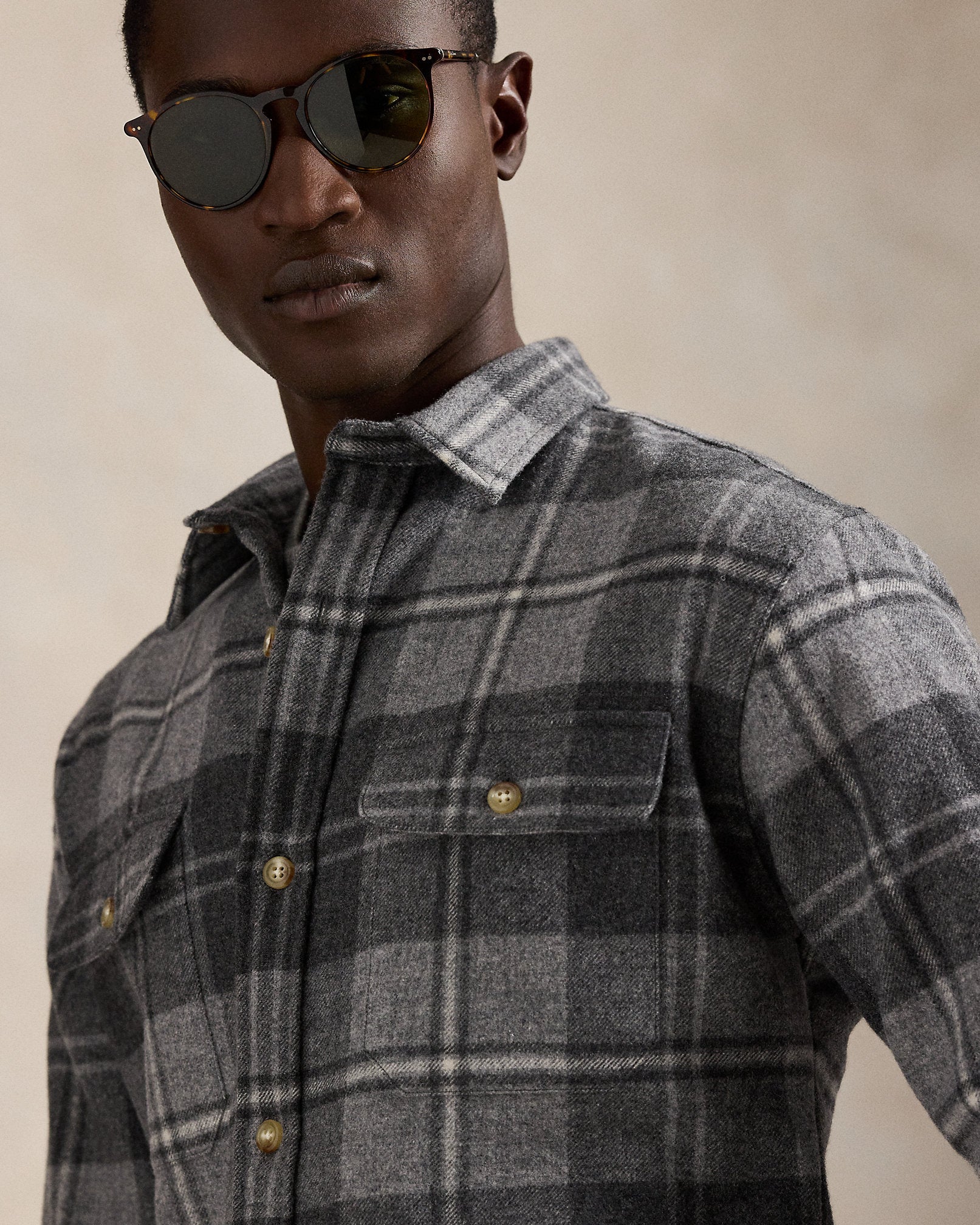 Ralph Lauren Classic Fit Plaid Wool Workshirt