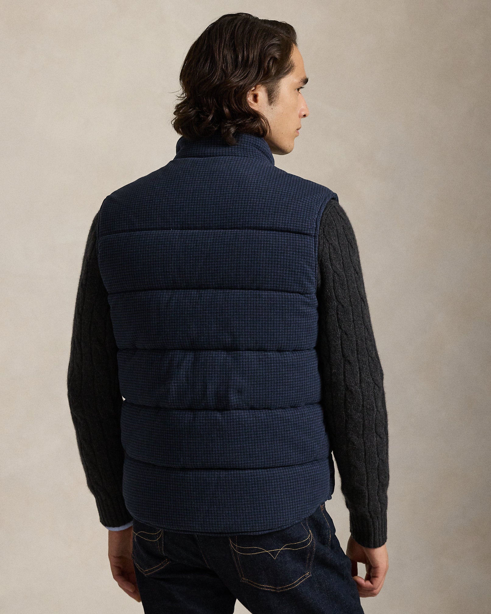 Ralph Lauren HoundstoothPrint EstateRib Vest