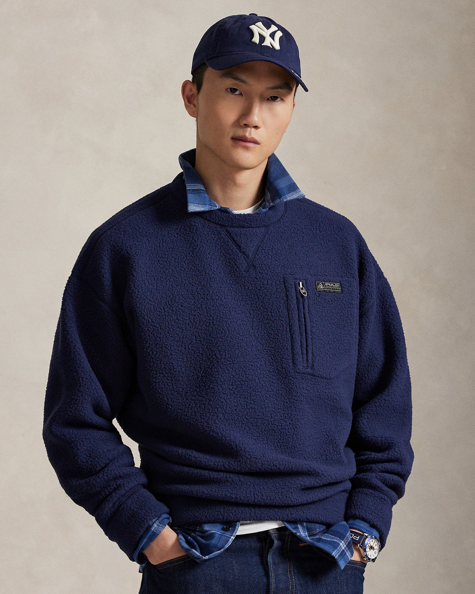 Ralph Lauren Relaxed Fit Pile Fleece Sweatshirt