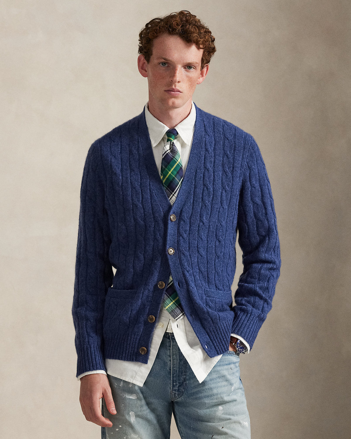 Ralph Lauren CableKnit Cashmere Cardigan