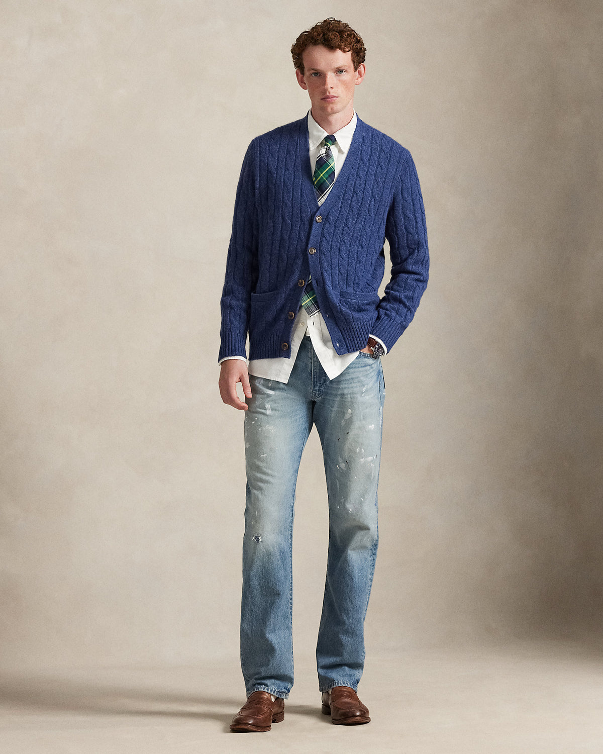 Ralph Lauren CableKnit Cashmere Cardigan