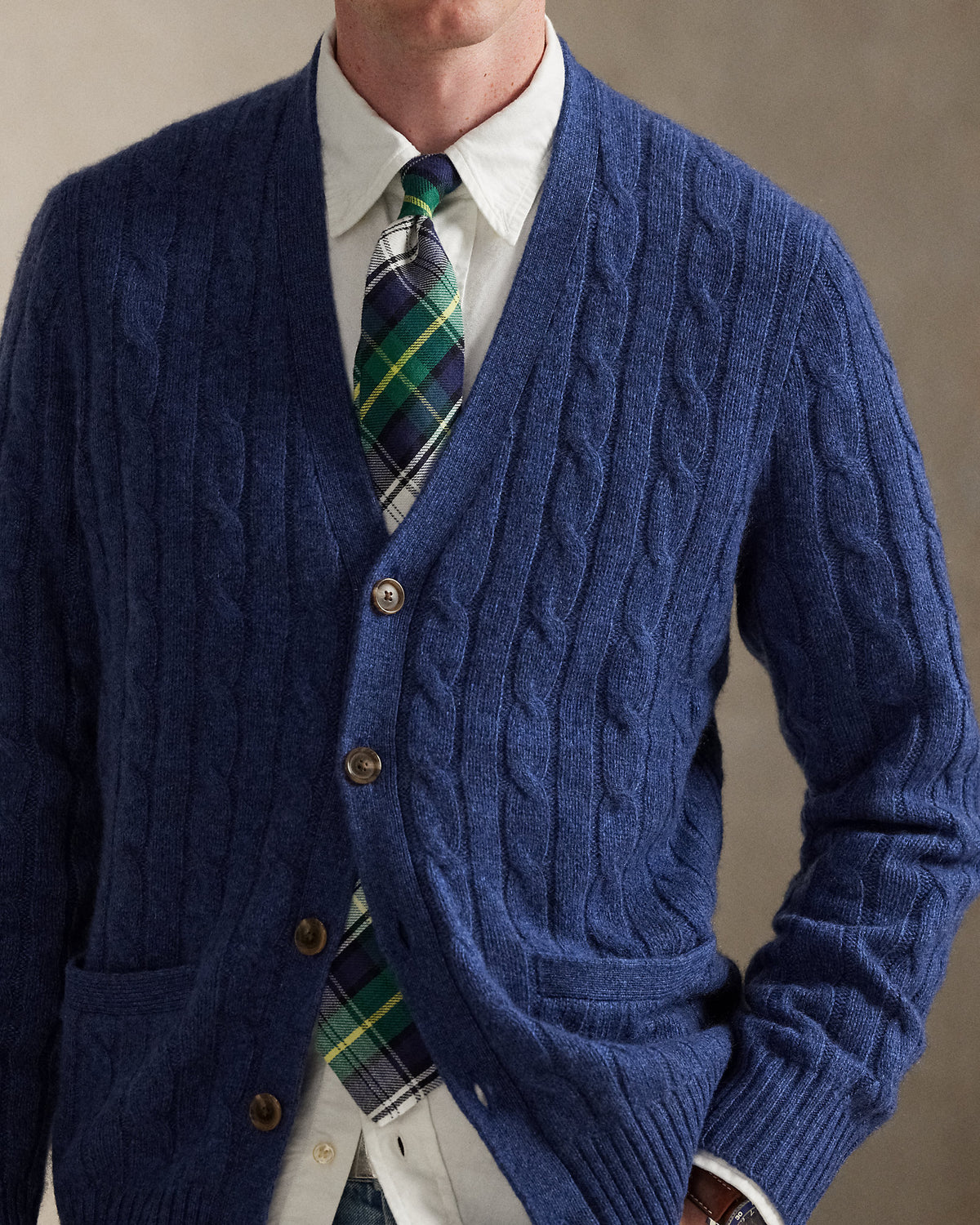 Ralph Lauren CableKnit Cashmere Cardigan