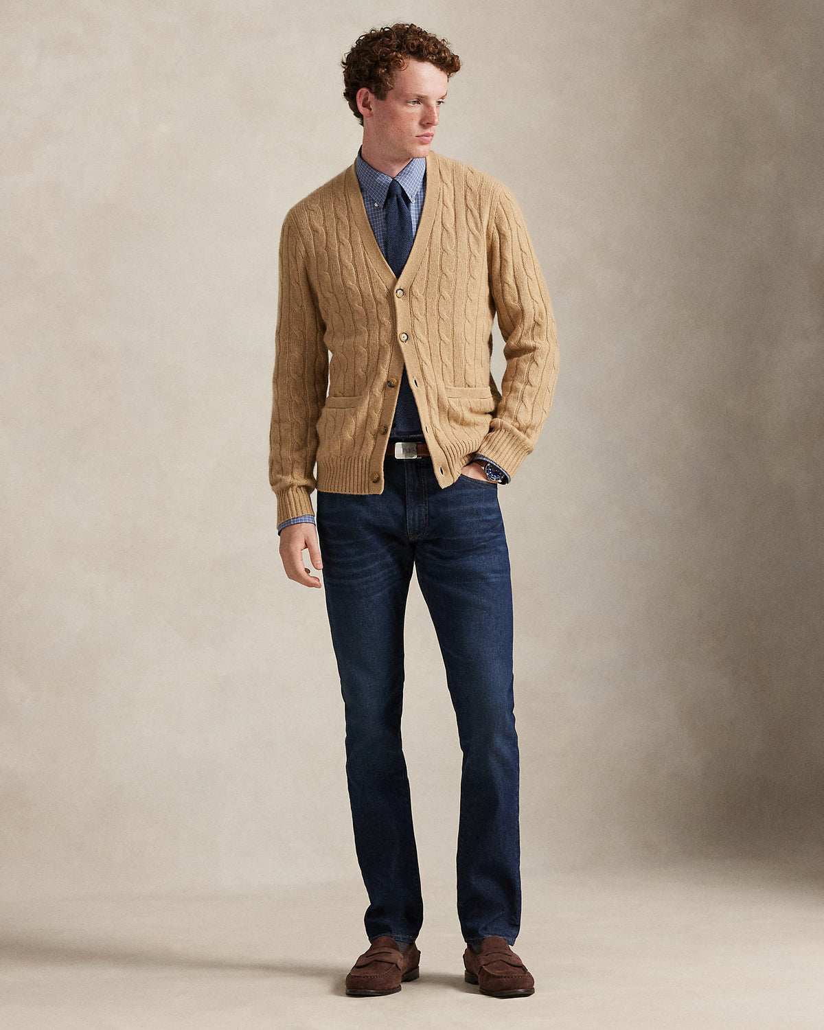 Ralph Lauren CableKnit Cashmere Cardigan