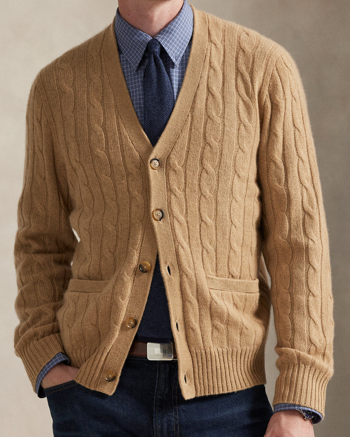 Ralph Lauren CableKnit Cashmere Cardigan