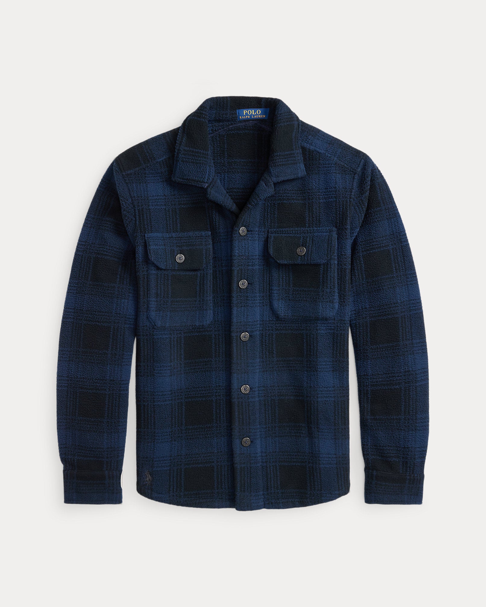 Ralph Lauren Plaid Pile Fleece Overshirt