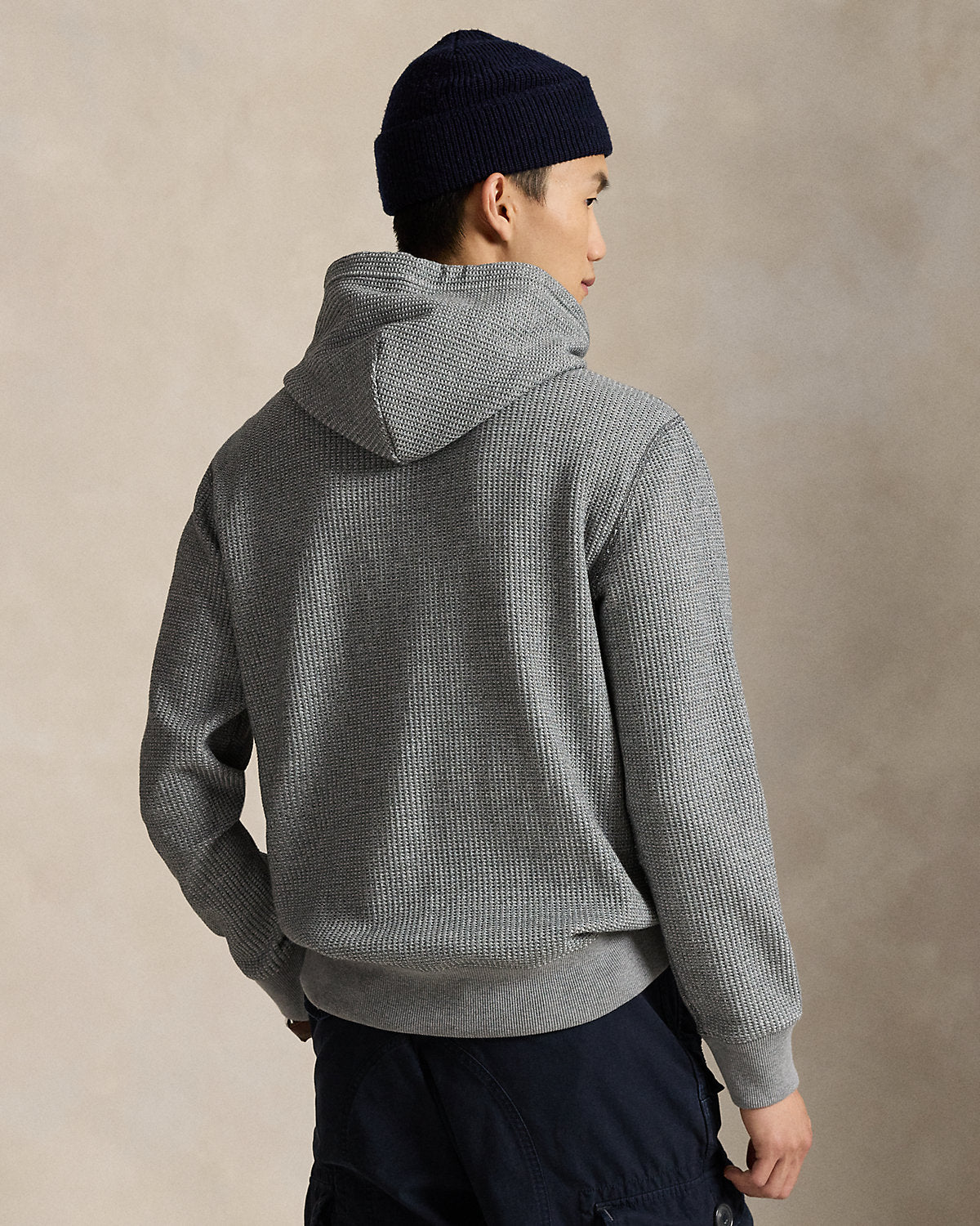 Ralph Lauren WaffleKnit Fleece Hoodie