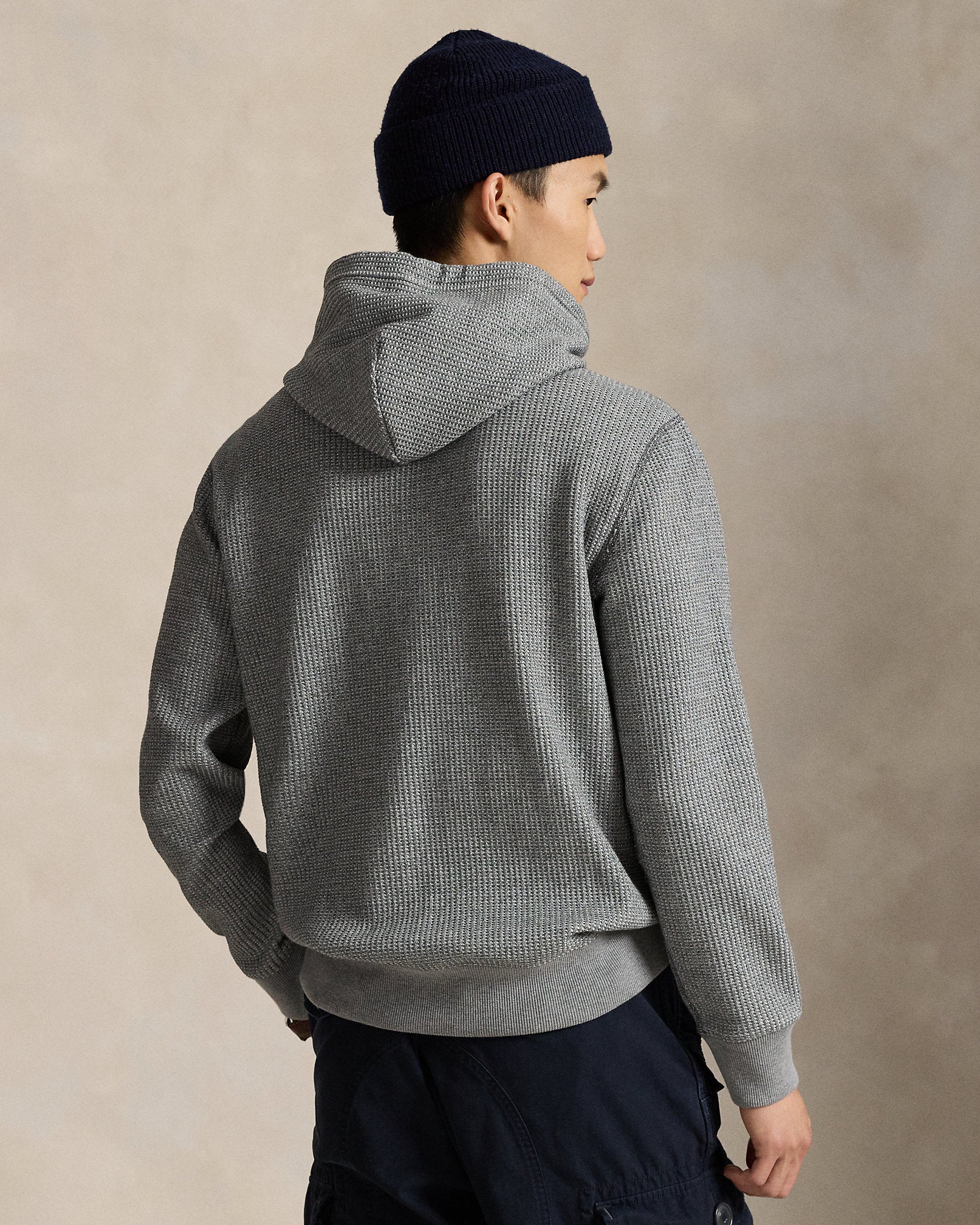Ralph Lauren WaffleKnit Fleece Hoodie
