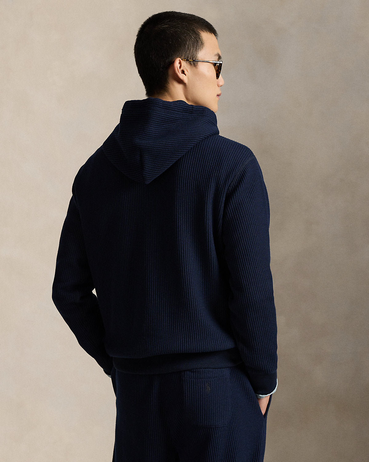 Ralph Lauren WaffleKnit Fleece Hoodie