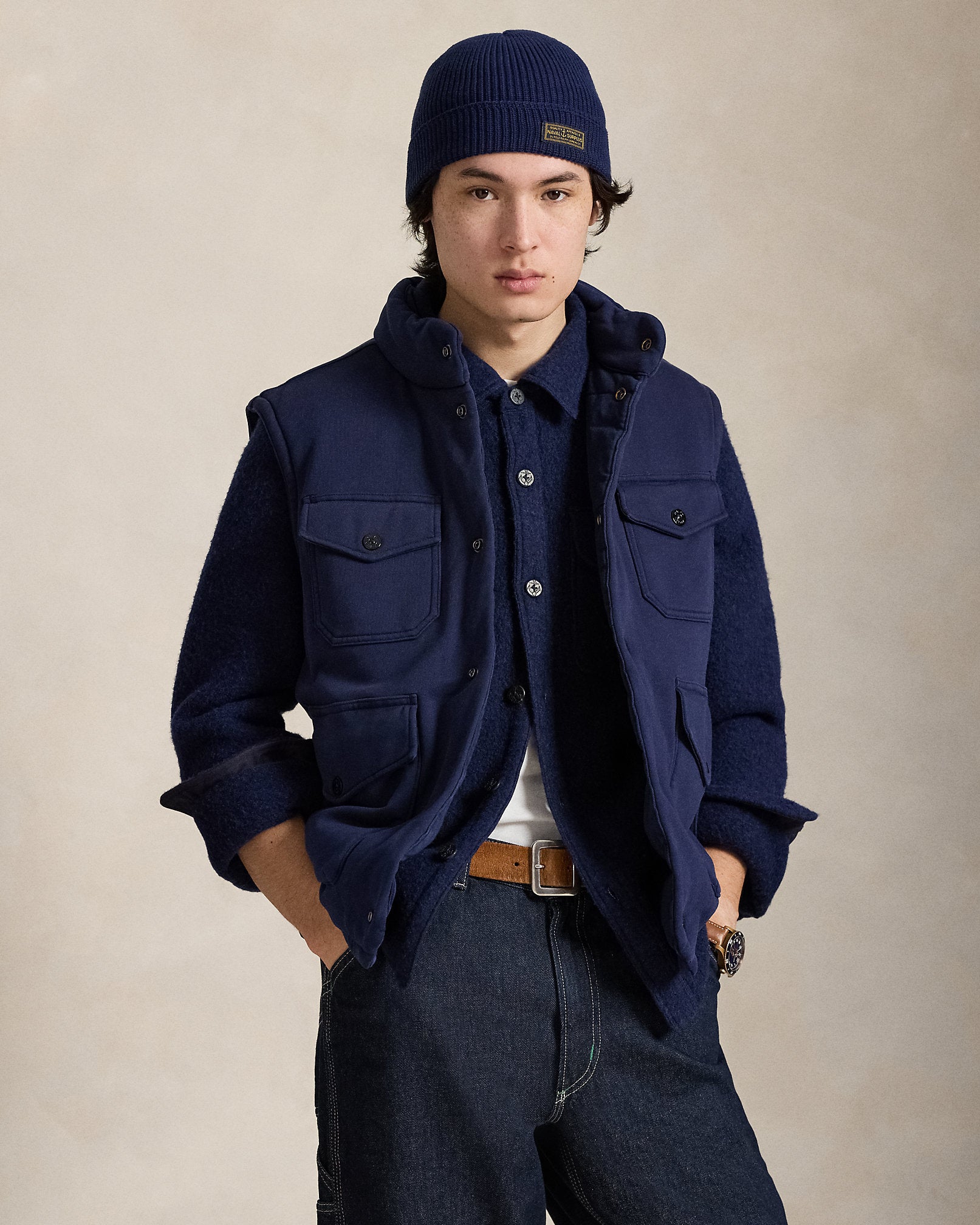 Ralph Lauren Loopback Fleece Utility Vest