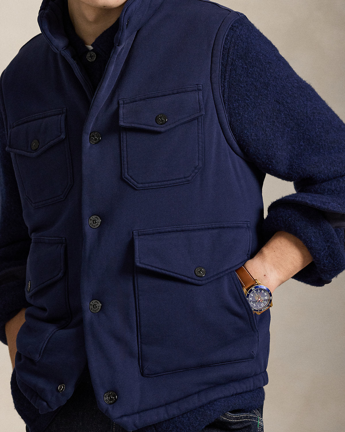 Ralph Lauren Loopback Fleece Utility Vest