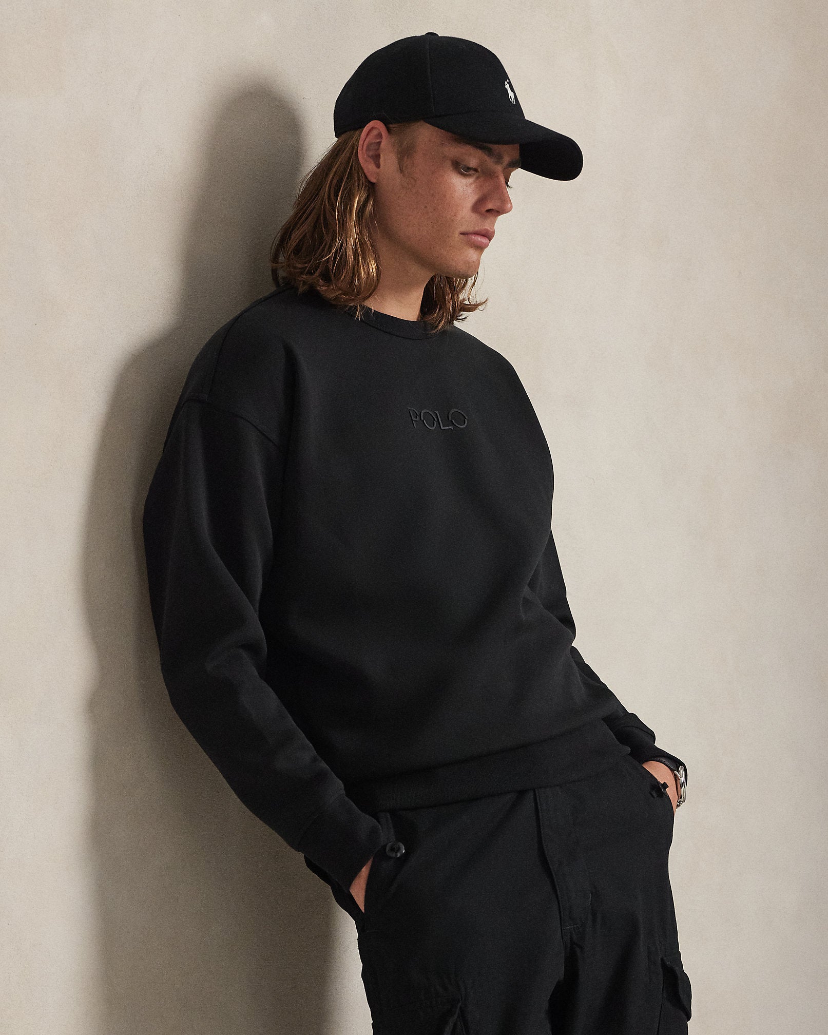 Ralph Lauren Relaxed Fit Logo DoubleKnit Sweatshirt