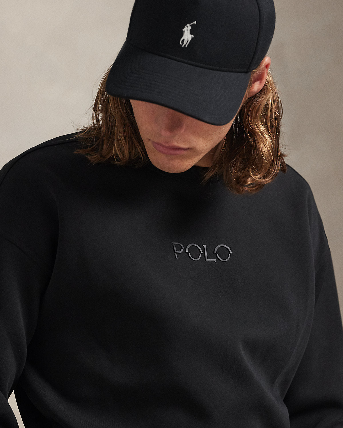 Ralph Lauren Relaxed Fit Logo DoubleKnit Sweatshirt