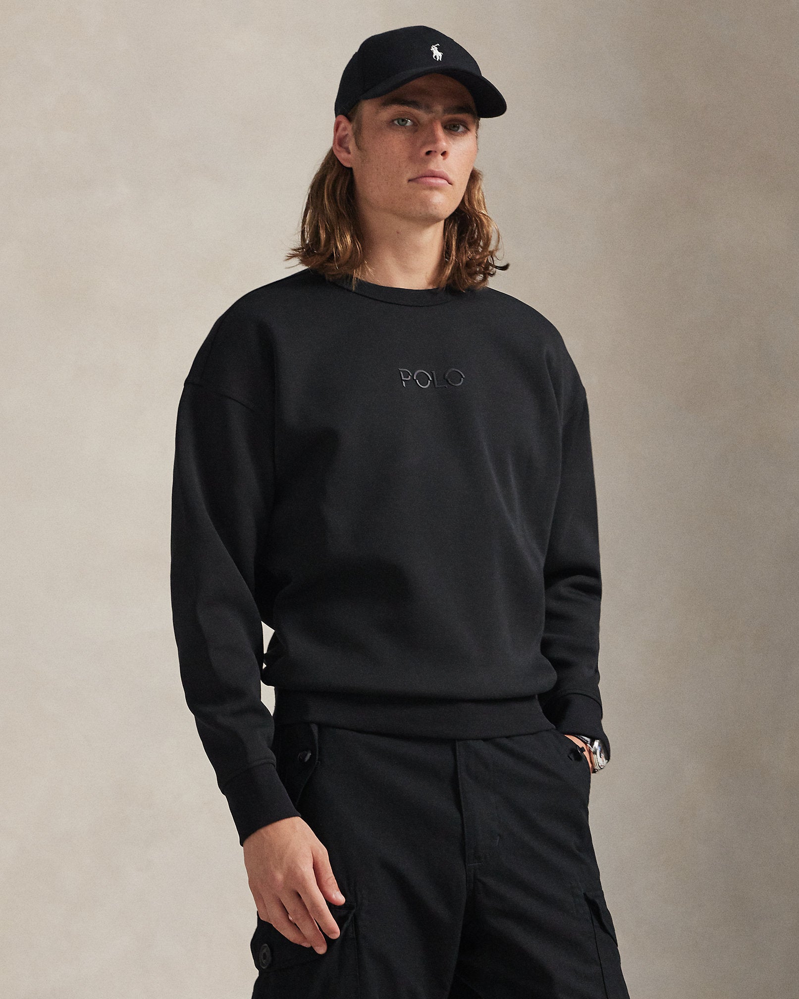 Ralph Lauren Relaxed Fit Logo DoubleKnit Sweatshirt