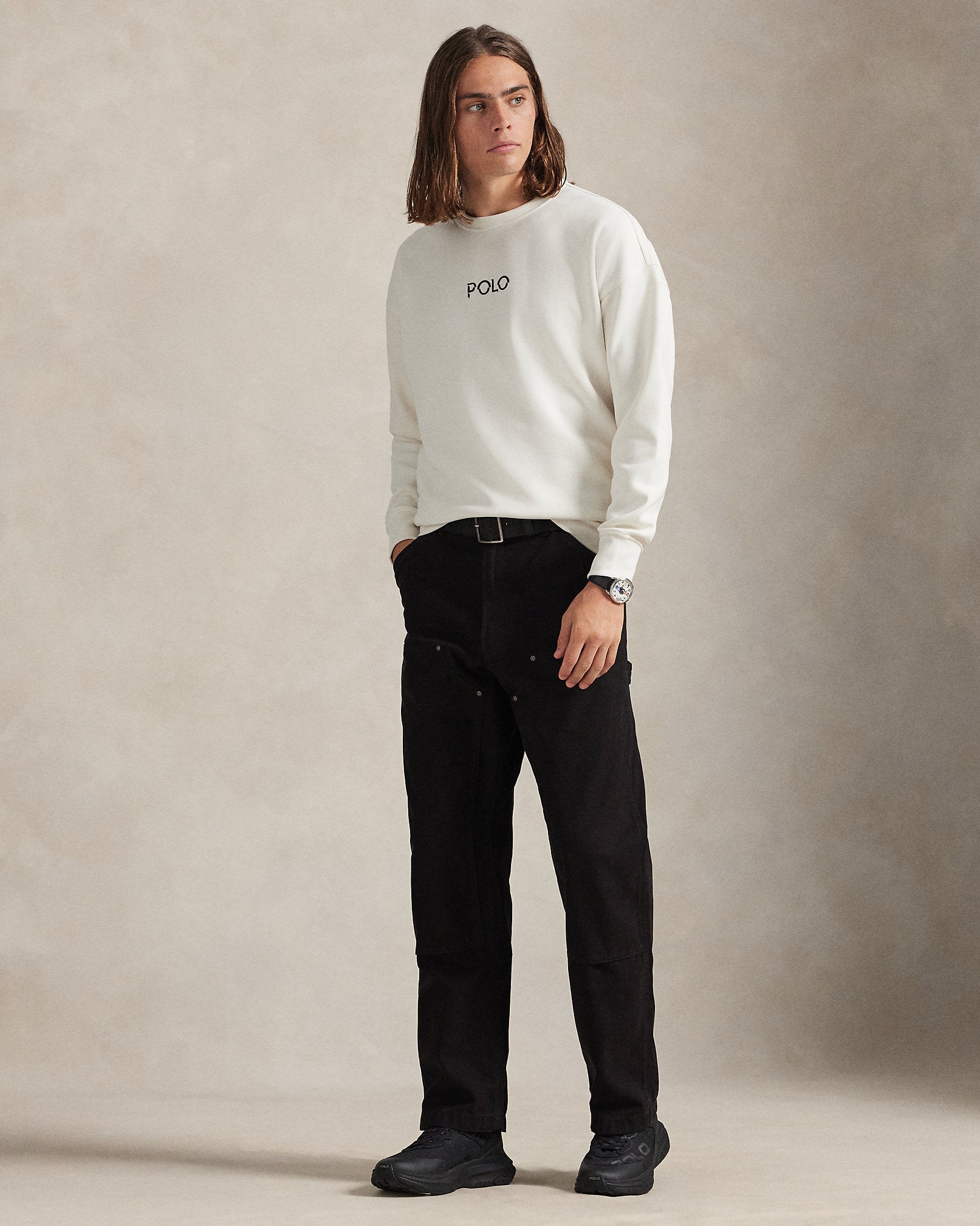 Ralph Lauren Relaxed Fit Logo DoubleKnit Sweatshirt