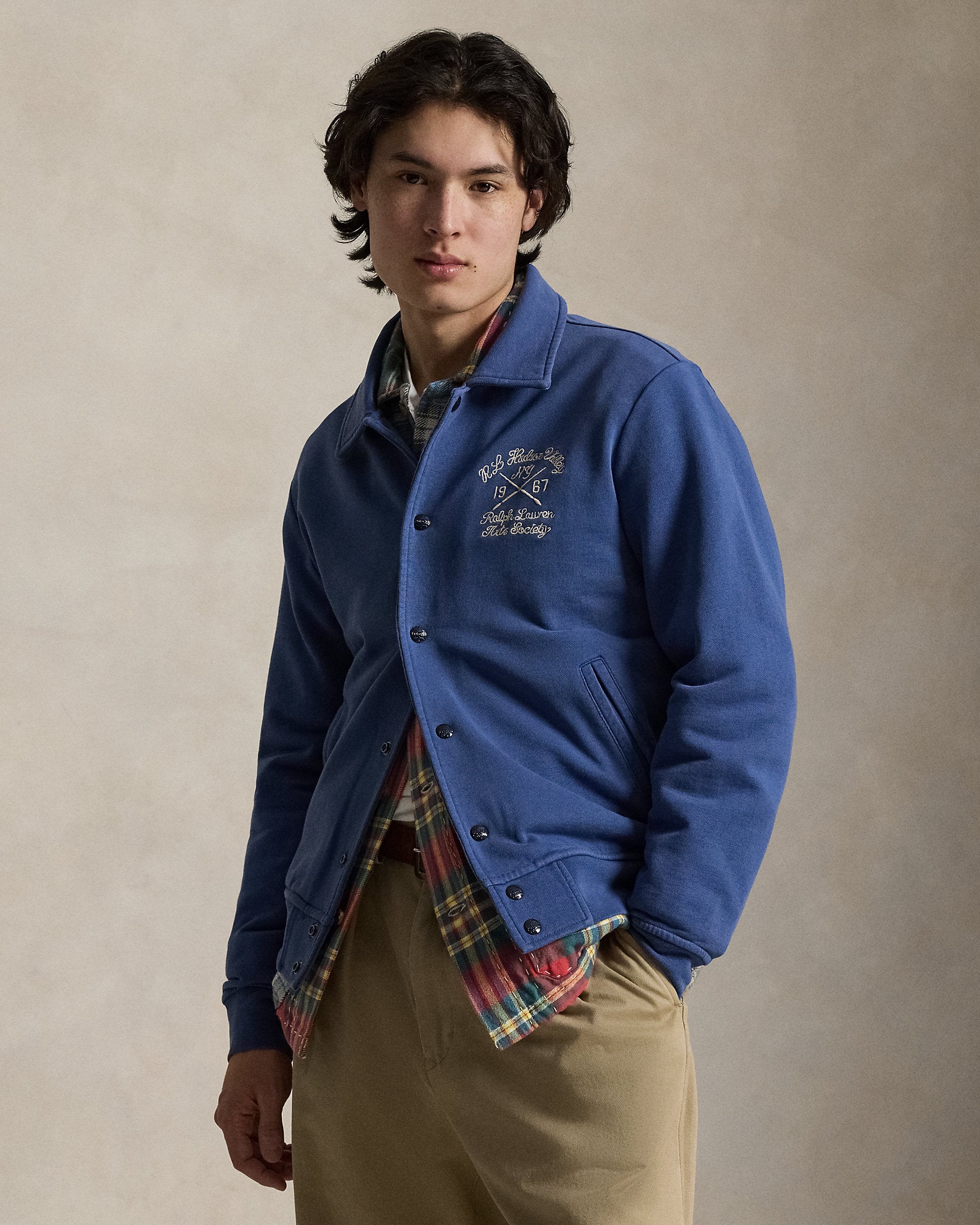 Ralph Lauren Embroidered Loopback Fleece Jacket