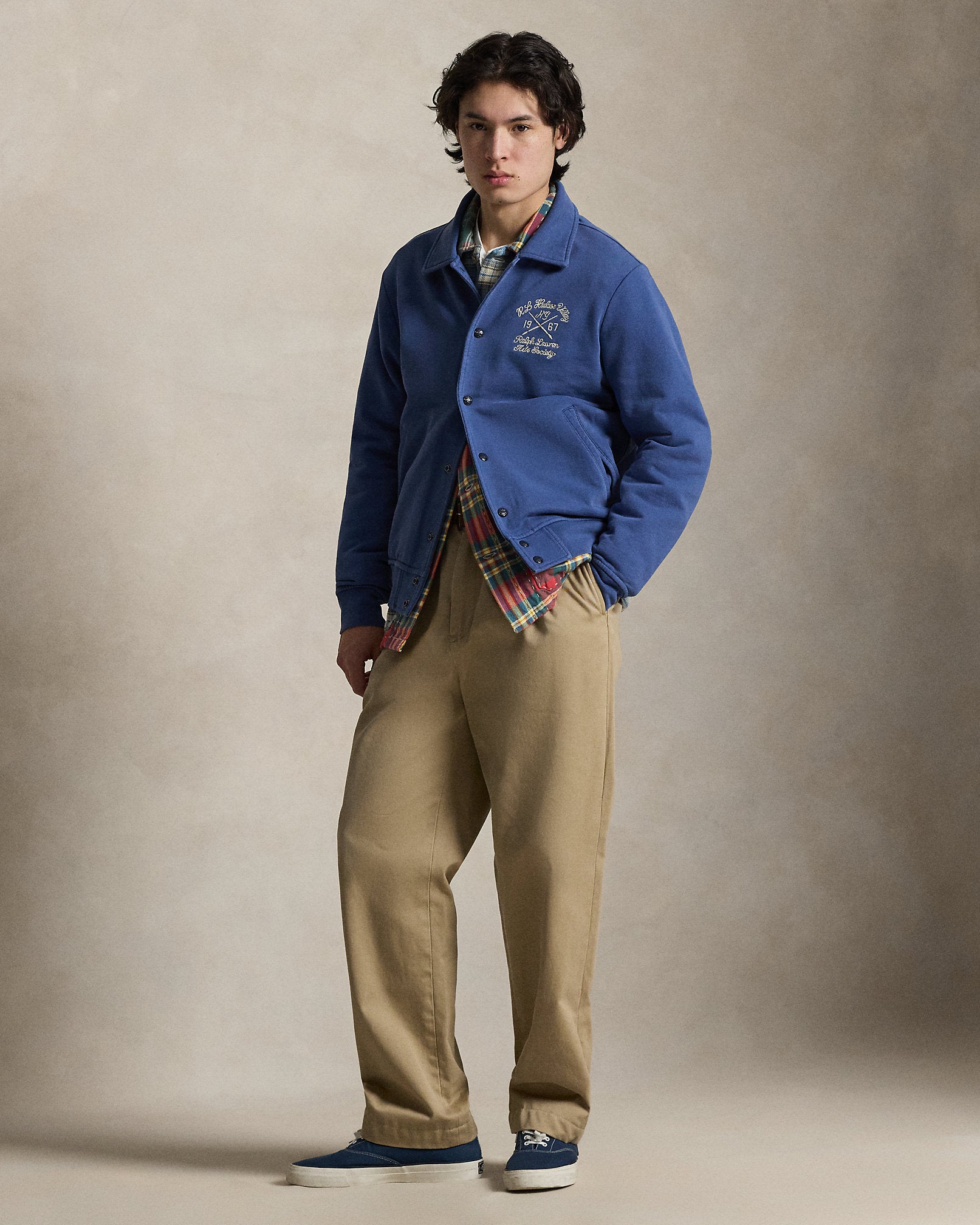 Ralph Lauren Embroidered Loopback Fleece Jacket