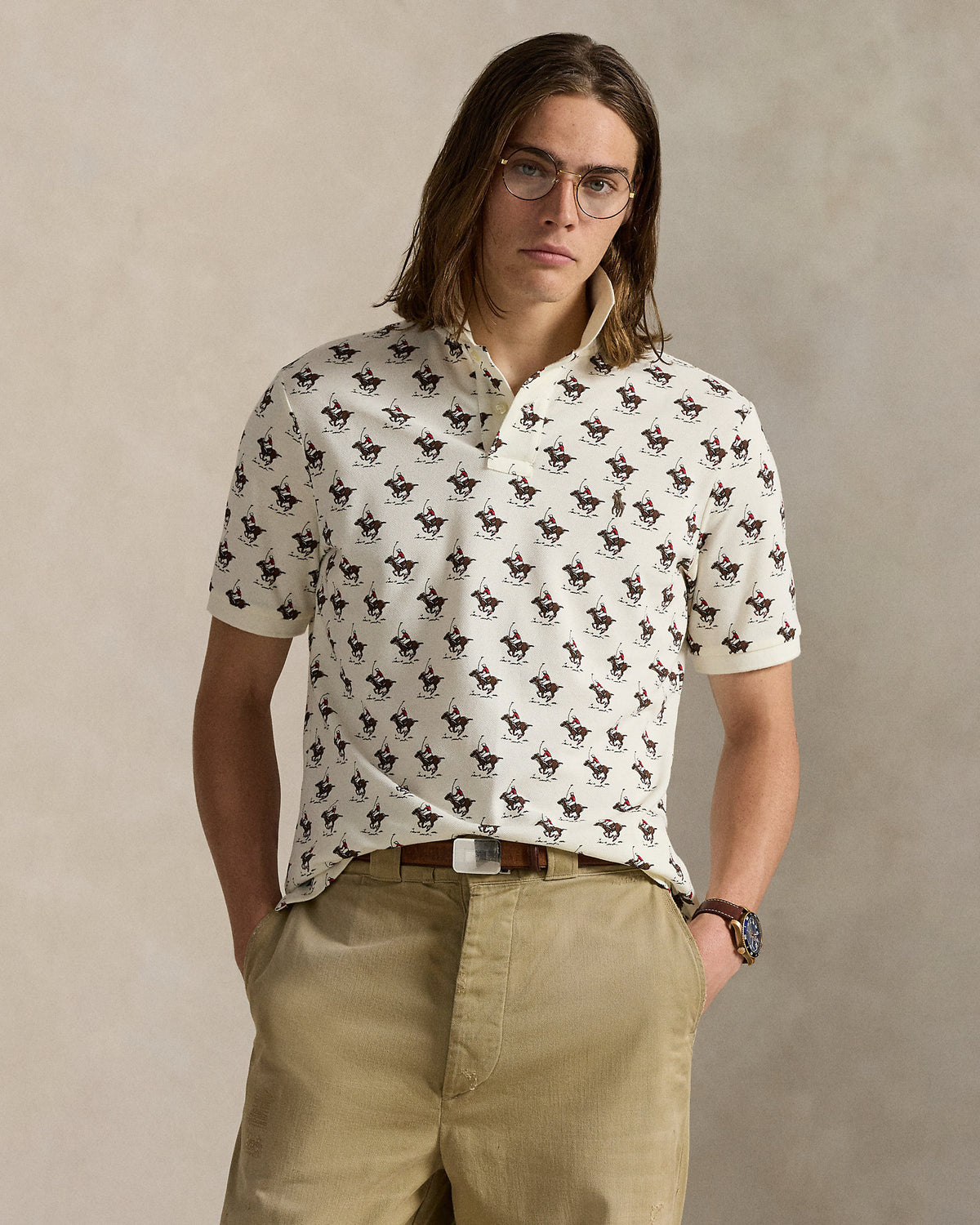 Ralph Lauren Classic Fit Equestrian Mesh Polo Shirt