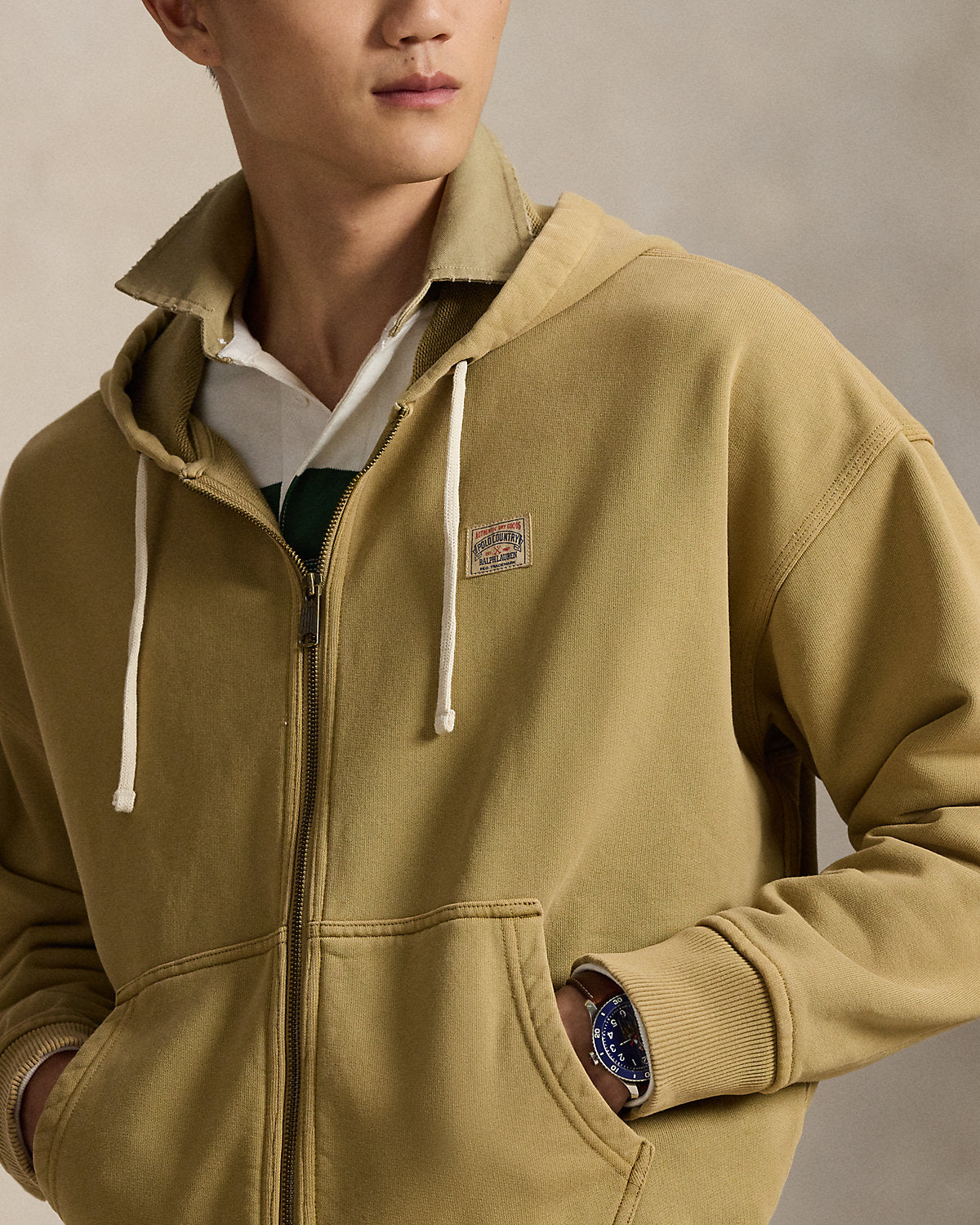 Ralph Lauren Relaxed Fit Loopback Fleece Hoodie