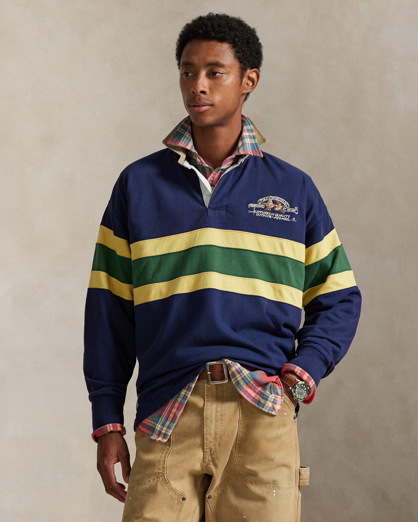 Ralph Lauren Vintage Fit Embroidered Rugby Shirt