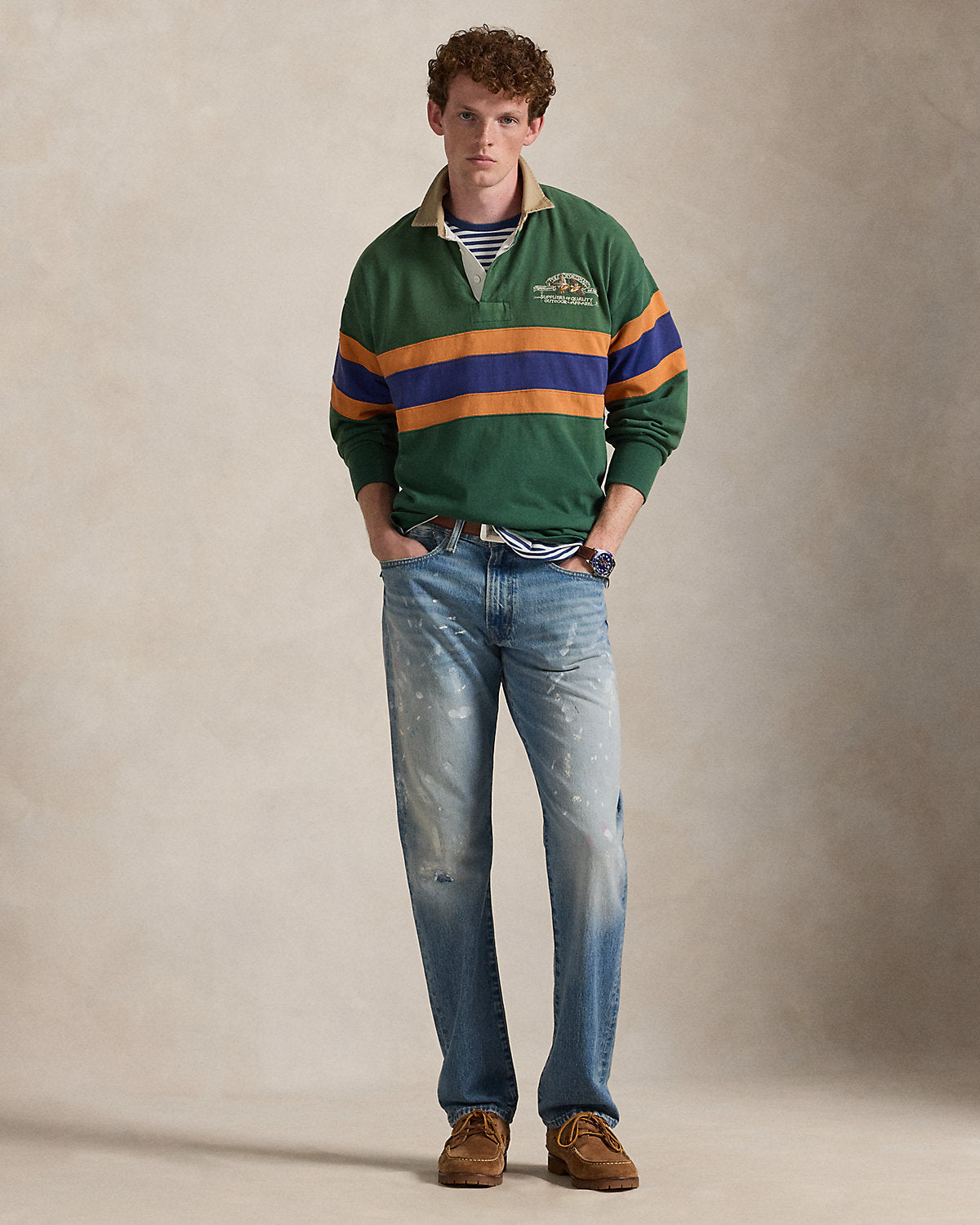 Ralph Lauren Vintage Fit Embroidered Rugby Shirt
