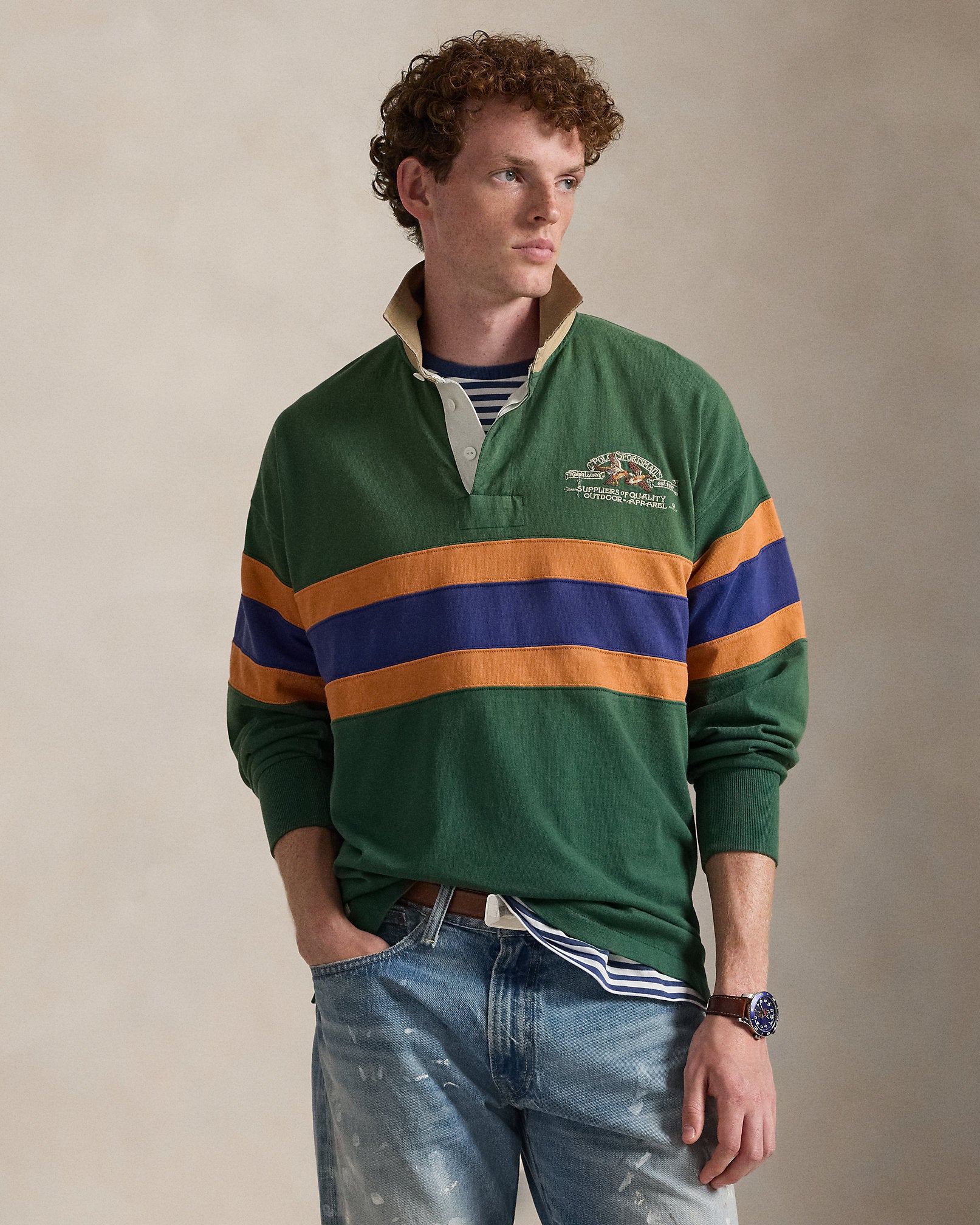 Ralph Lauren Vintage Fit Embroidered Rugby Shirt