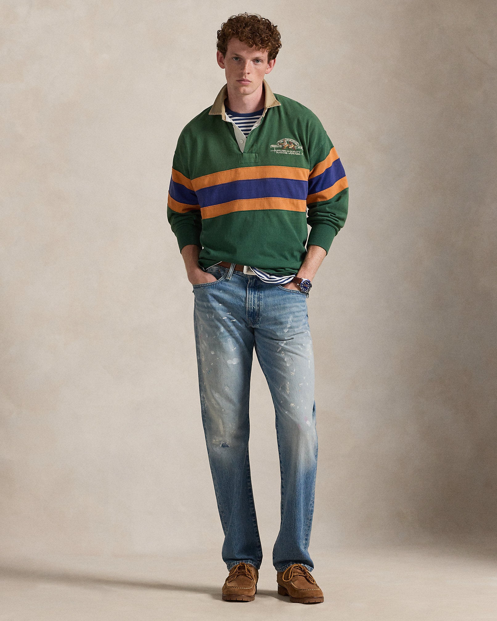 Ralph Lauren Vintage Fit Embroidered Rugby Shirt
