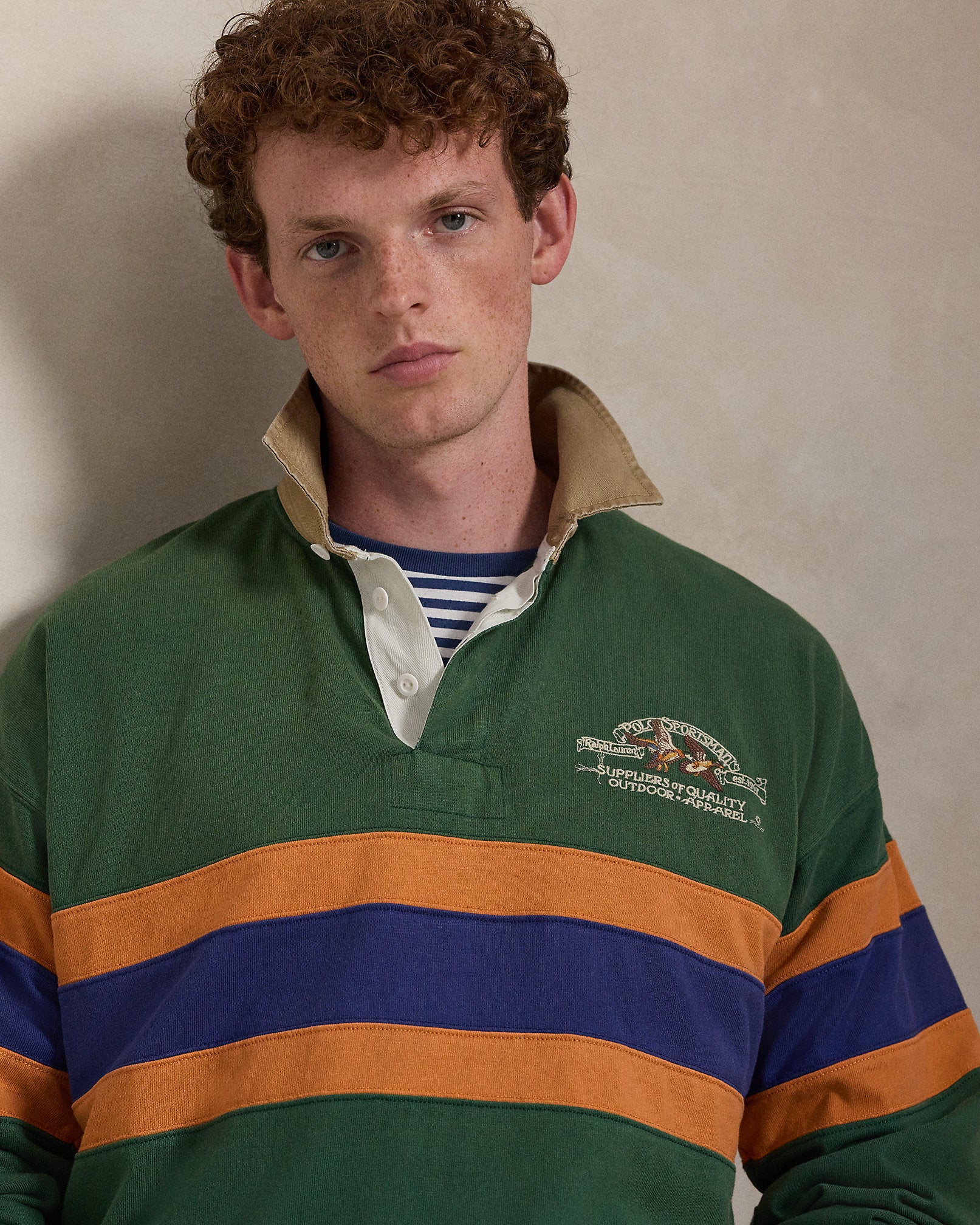 Ralph Lauren Vintage Fit Embroidered Rugby Shirt